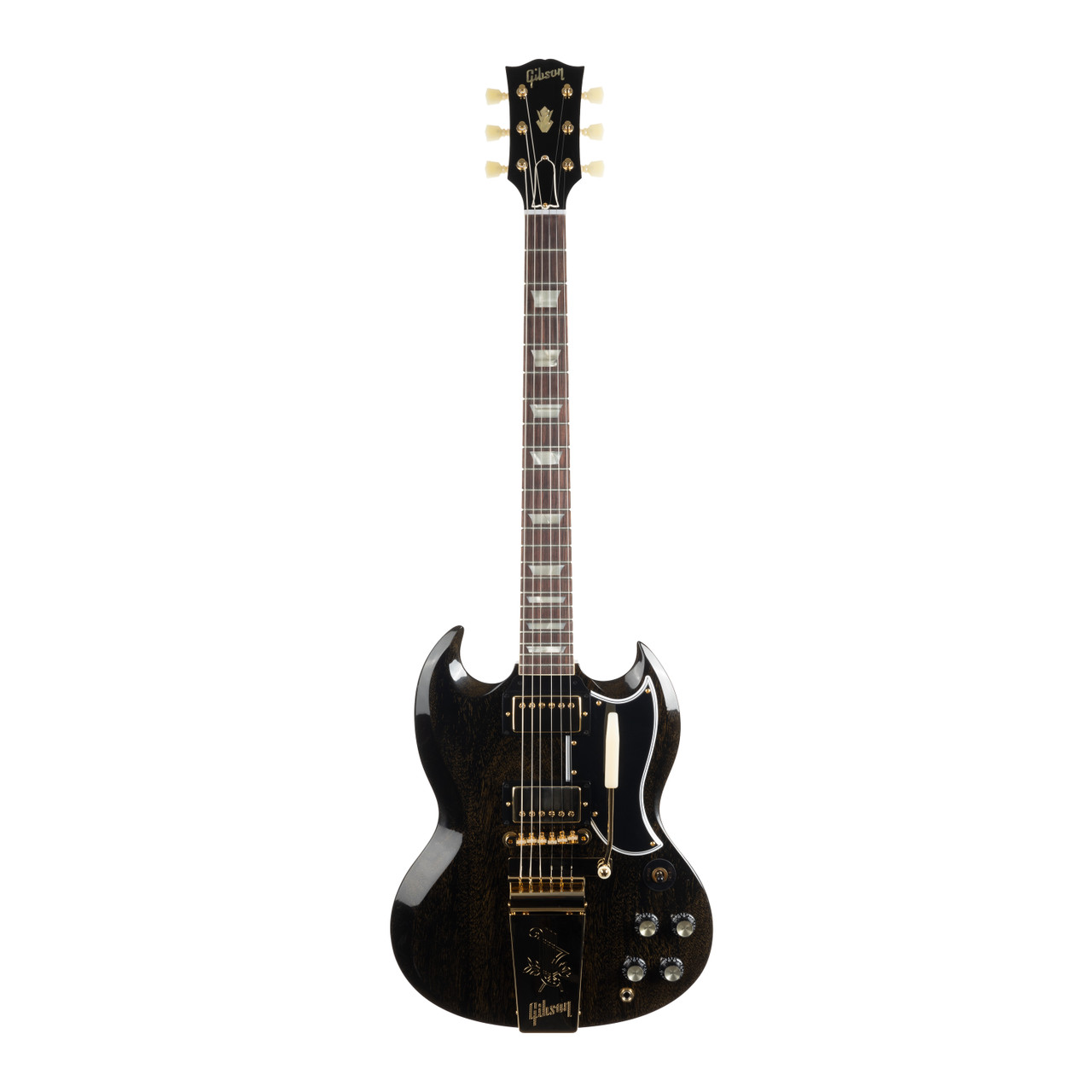 Gibson Custom Shop 1964 SG Standard Maestro - TV Black and Gold Gibson Custom Shop 1964 SG Standard Maestro - TV Black and Gold
