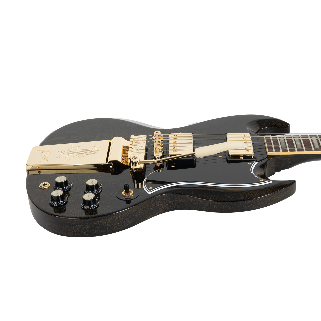Gibson Custom Shop 1964 SG Standard Maestro - TV Black and Gold