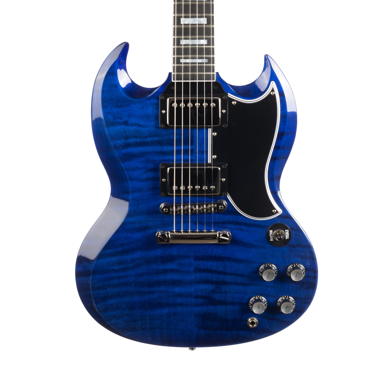 Gibson Custom Shop SG Custom Figured Top - Blue Widow | Cream City