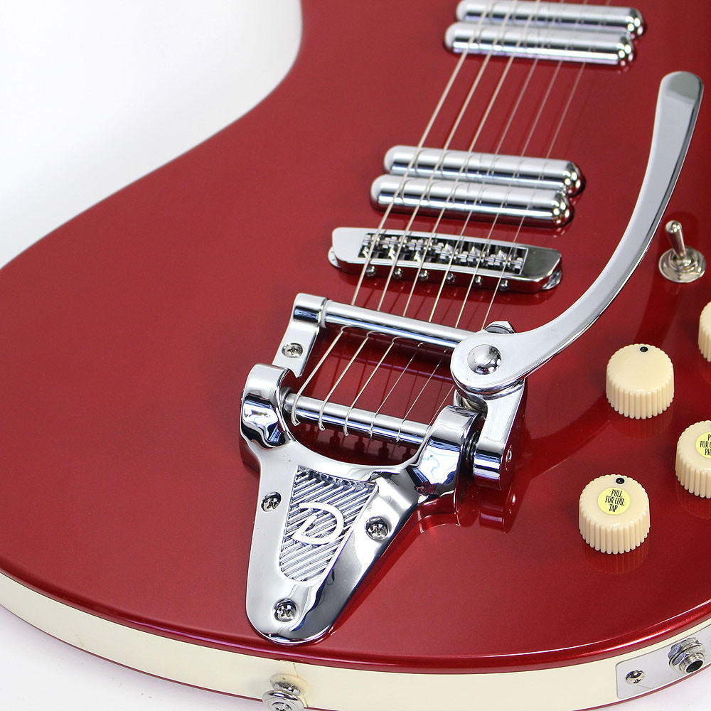 Used Danelectro Hodad Electric Guitar Metallic Red Finish | Cream
