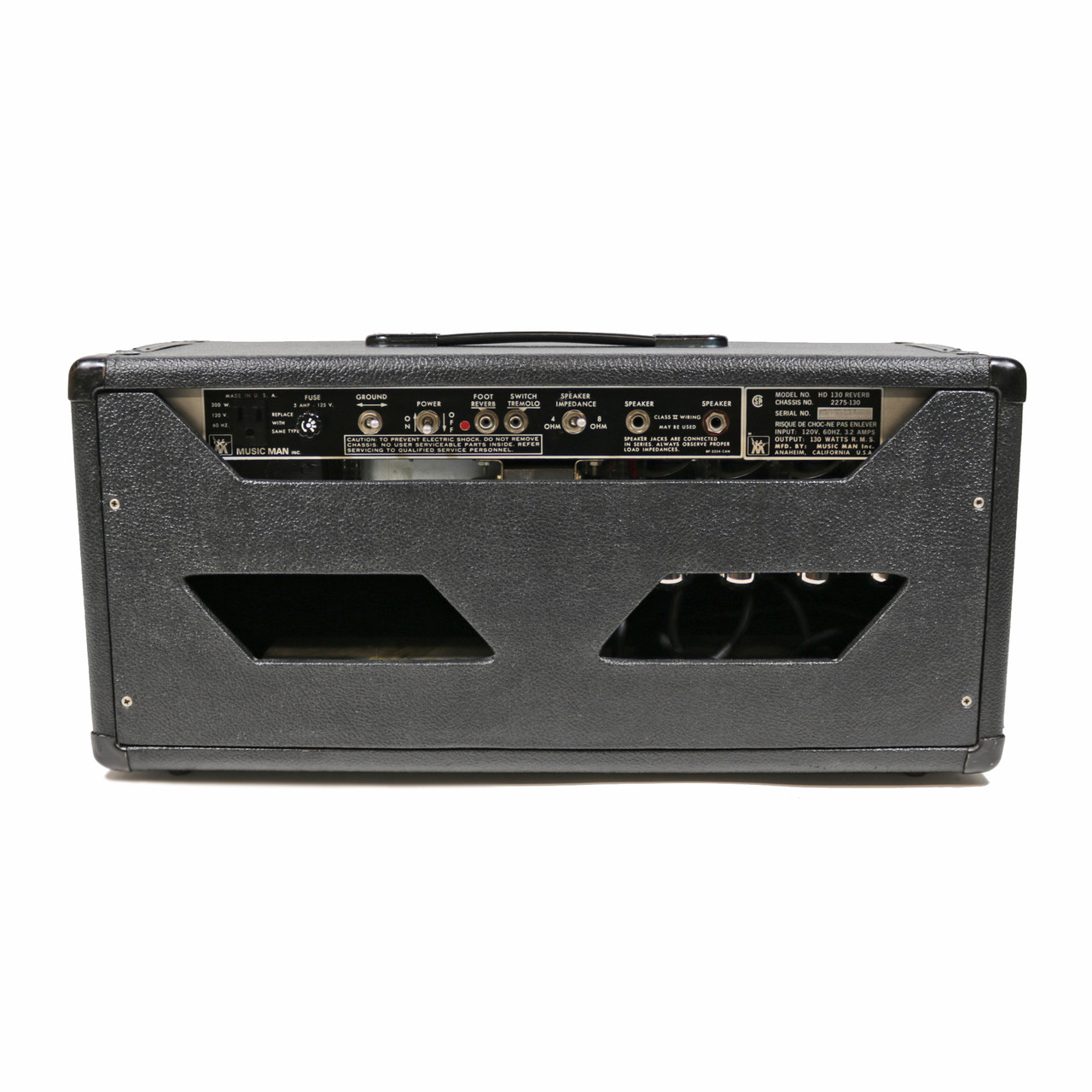 Vintage Music Man HD-130 Reverb 130W Tube Amp Head 1979 | Cream