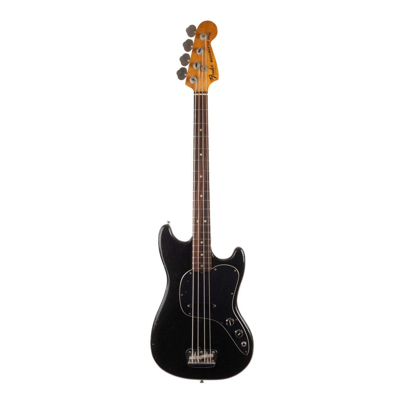 Vintage Fender Musicmaster Bass Black 1977 | Cream City Music