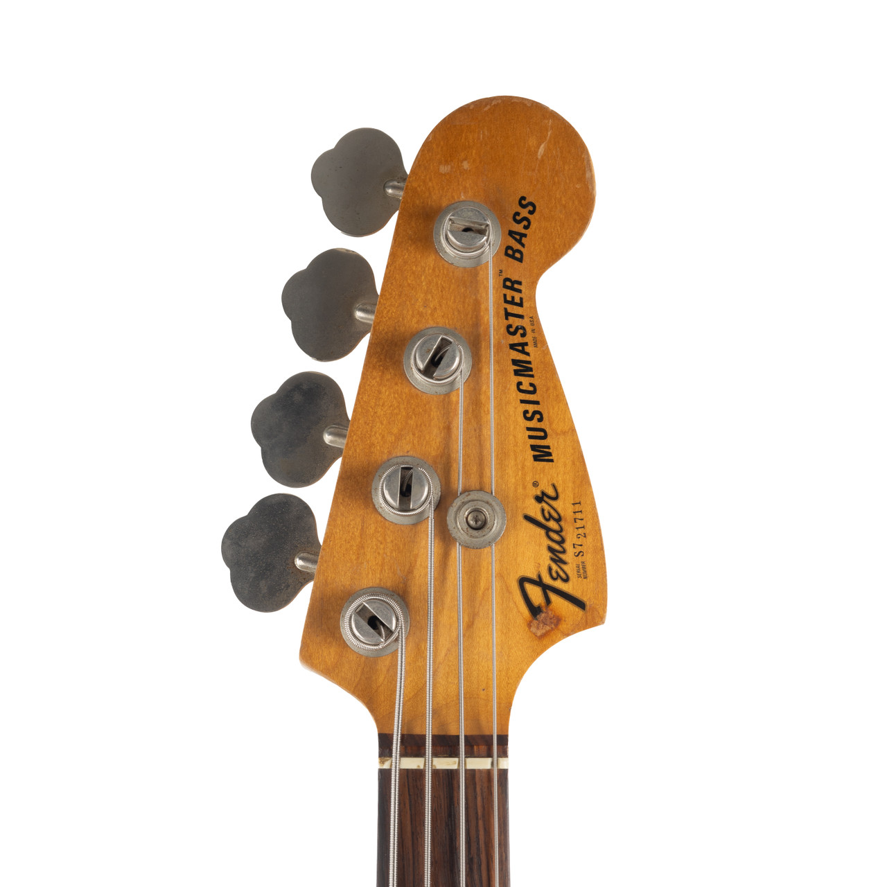 Vintage Fender Musicmaster Bass Black 1977 | Cream City Music