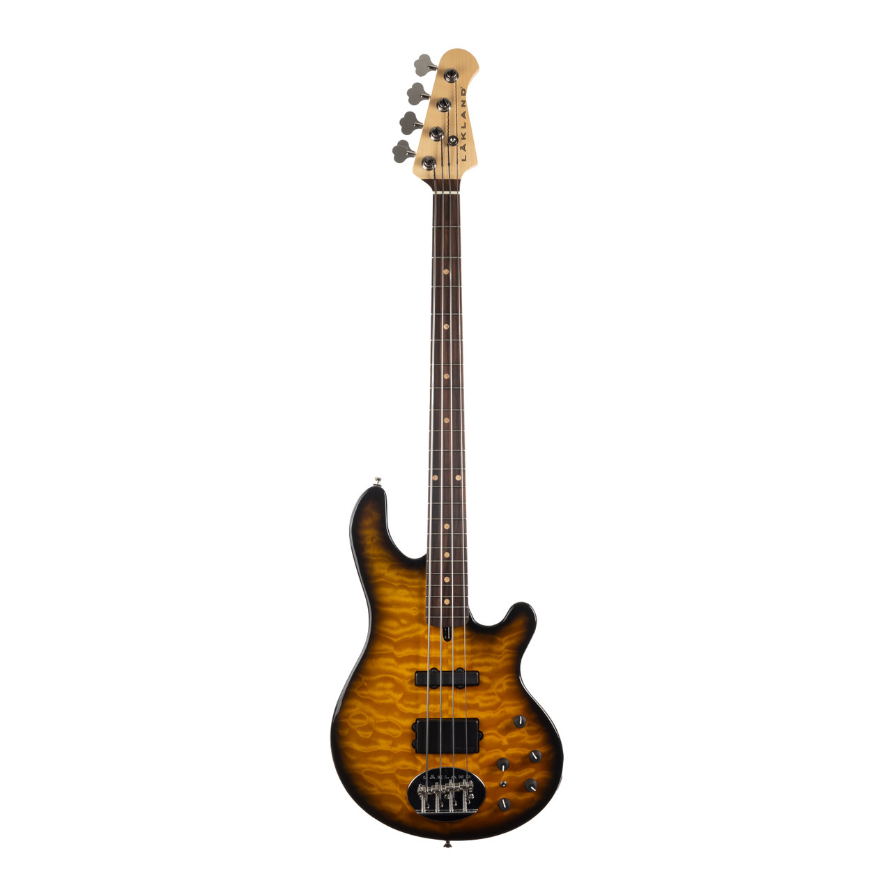 Lakland USA 44-94 Deluxe　エレキベース Lakland USA 44-94 Deluxe Quilted Maple Bass Guitar - Tobacco