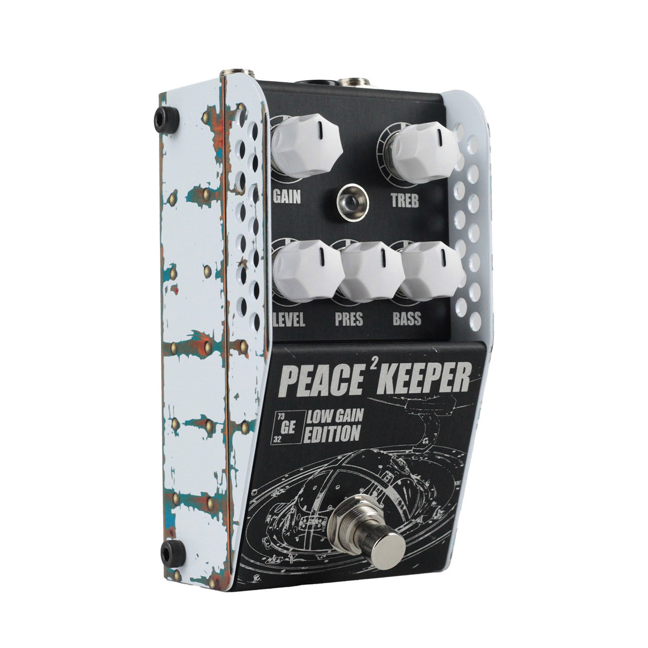 ThorpyFX Peace2keeper GE Low Gain Edition Overdrive Pedal | Cream