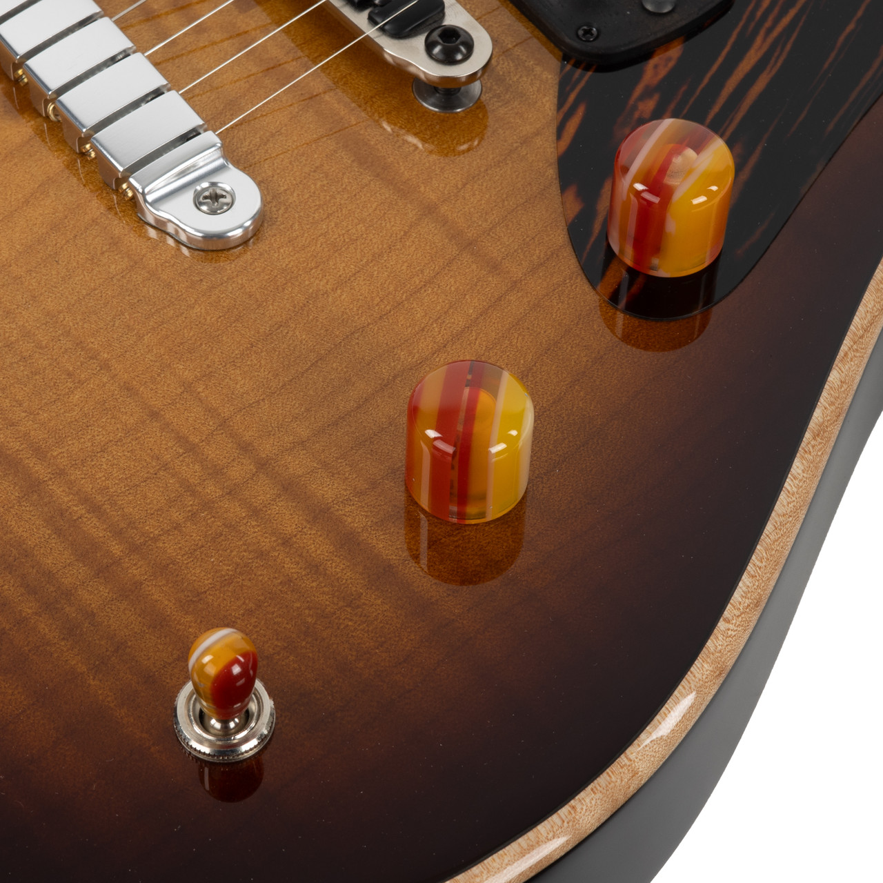Powers Electric A-Type Select Flame Maple PF42 Hard Tail - Solana
