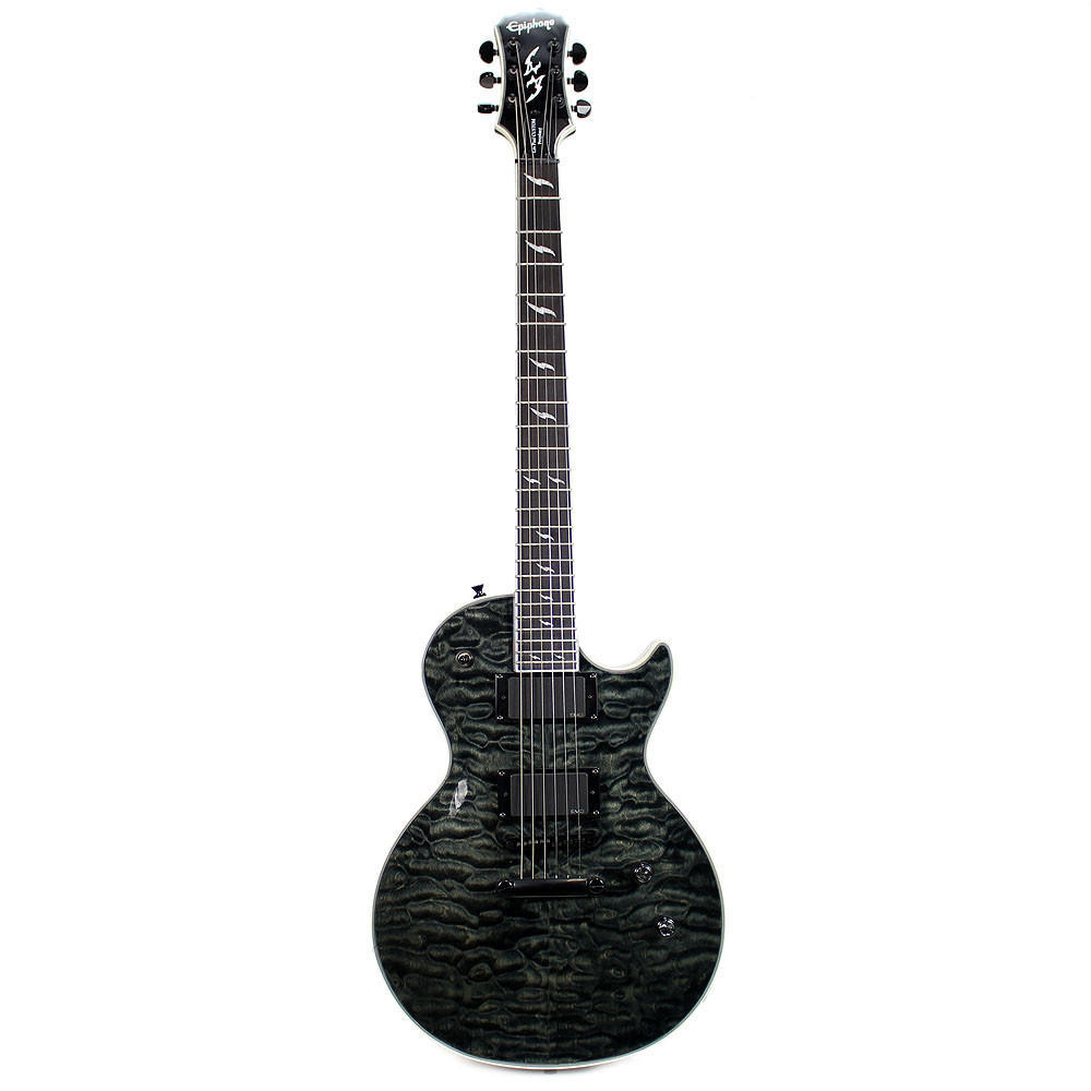 2008 Epiphone Les Paul Custom Prophecy Electric Guitar in Trans