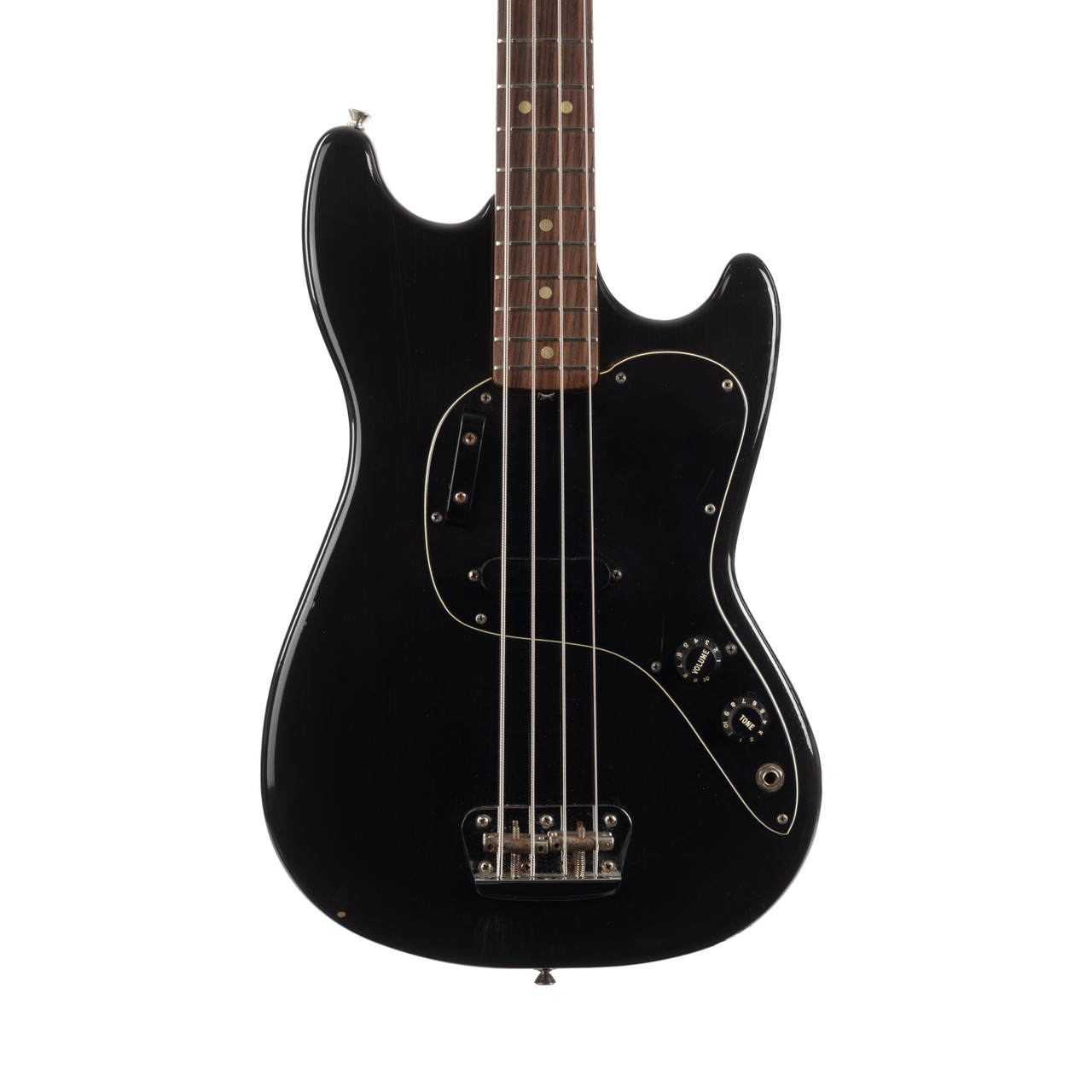 Vintage Fender Musicmaster Bass Black 1979 | Cream City Music