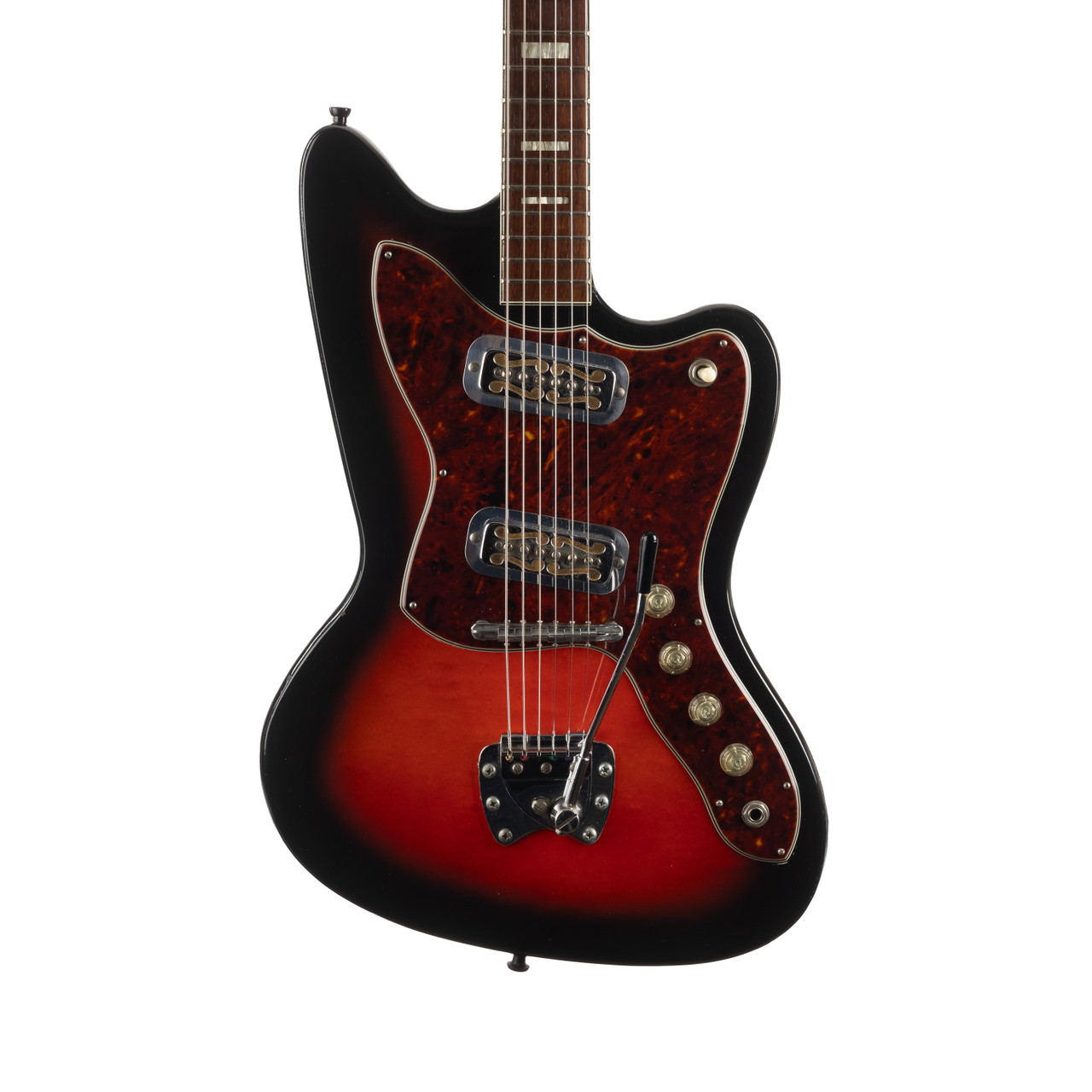 Vintage Harmony H19 Silhouette De Luxe Double Sunburst 1966