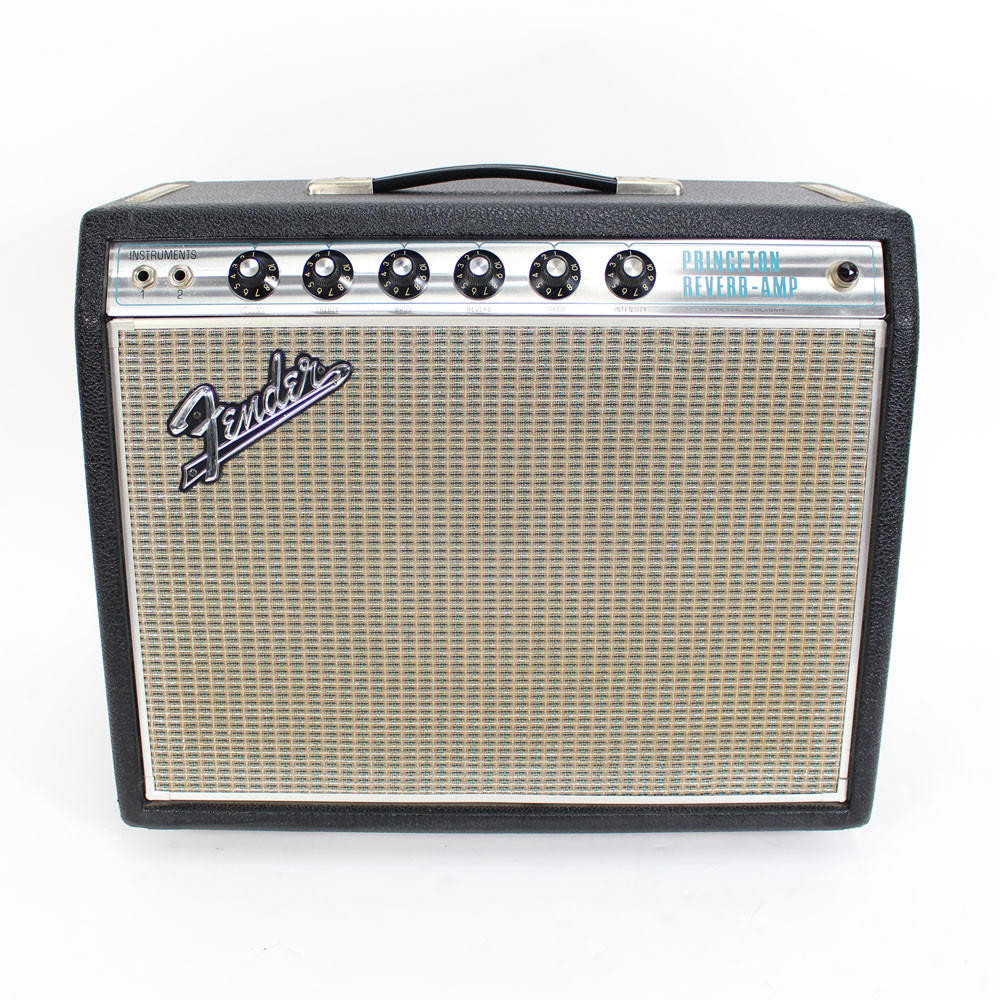 Vintage 1969 Drip Edge Fender Princeton Reverb 12W 1x10 Tube Combo