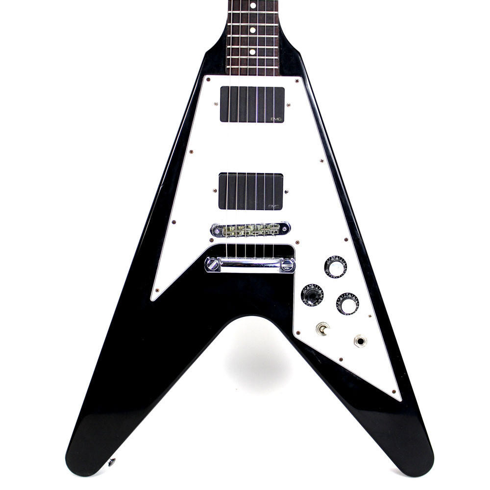 2003 Gibson Flying V Electric Guitar with EMG Pickupsin Black