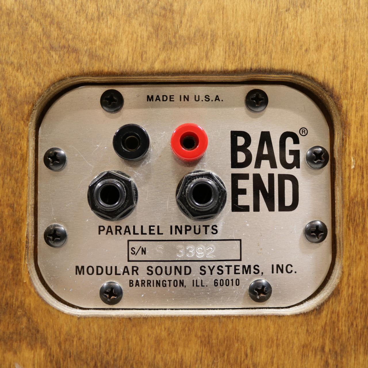 Vintage Bag End S15-B 300W 1x15 Bass Speaker Cabinet Oiled Birch