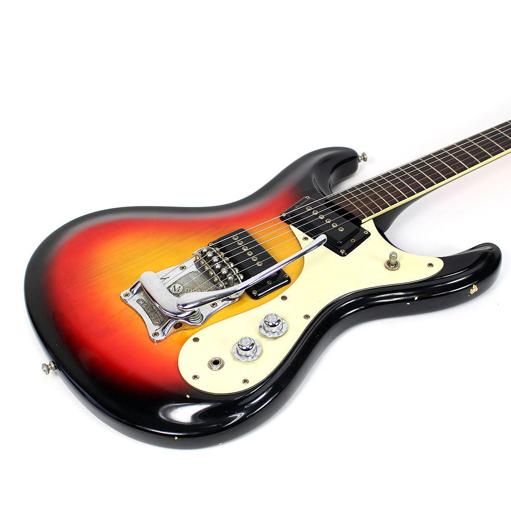 本物USAモズライト The Ventures 1966ビンテージ ベンチャーズ Vintage 1966 Mosrite The Ventures Model Electric Guitar Sunburst