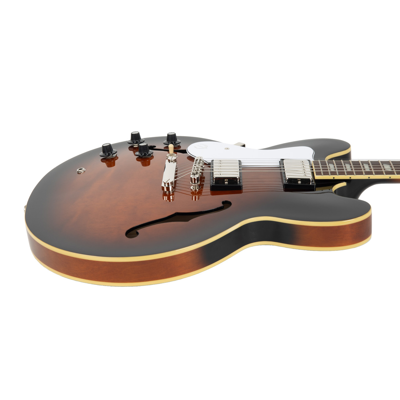 Epiphone Bonehead Riviera Left Handed- Dark Tobacco Burst | Cream