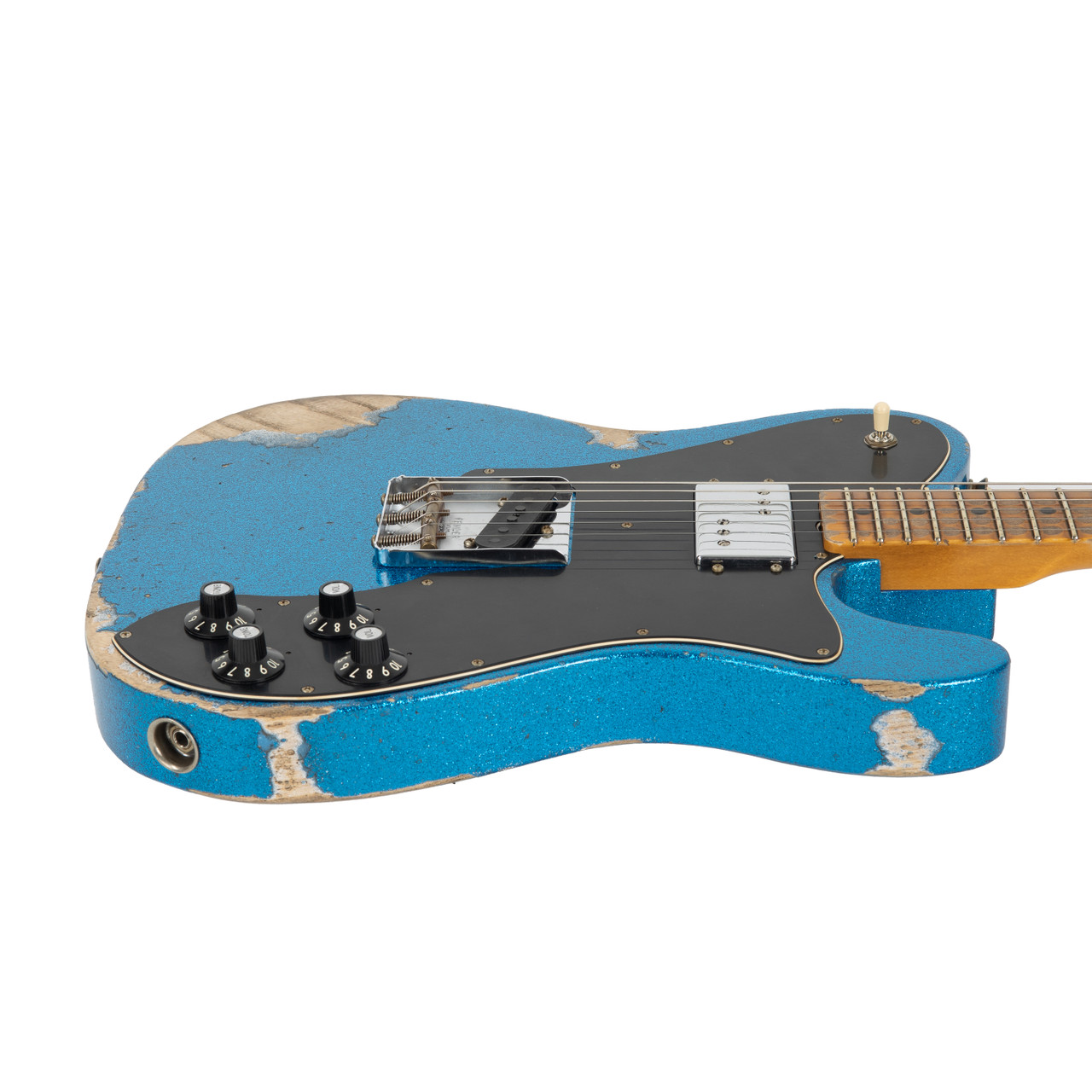 希少Fender Telecaster Custom Fender Custom Shop 1970s Tele Custom Heavy Relic - Blue Sparkle