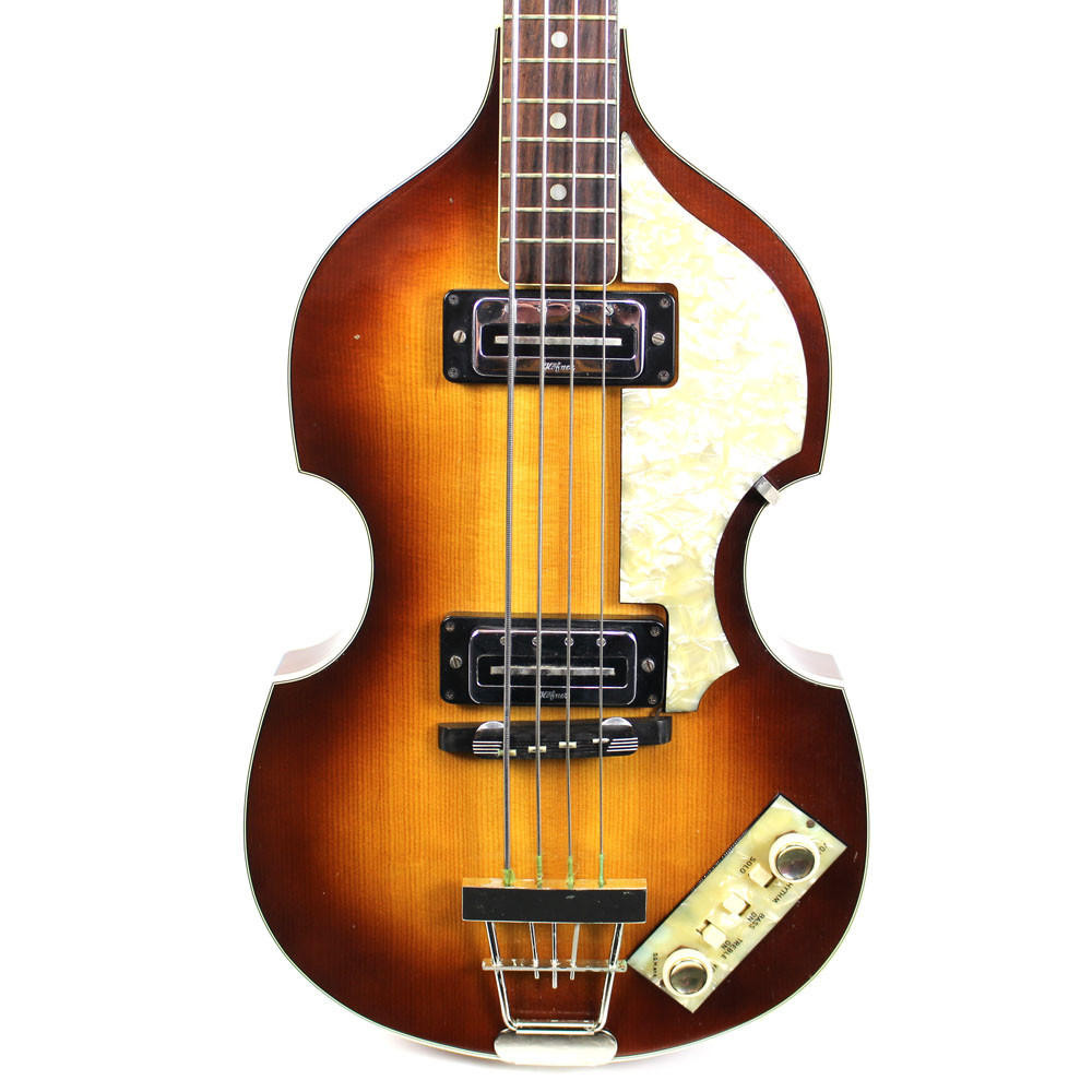 Vintage 1960s Hofner 500/1 Hollow Body Electric Bass Guitar in