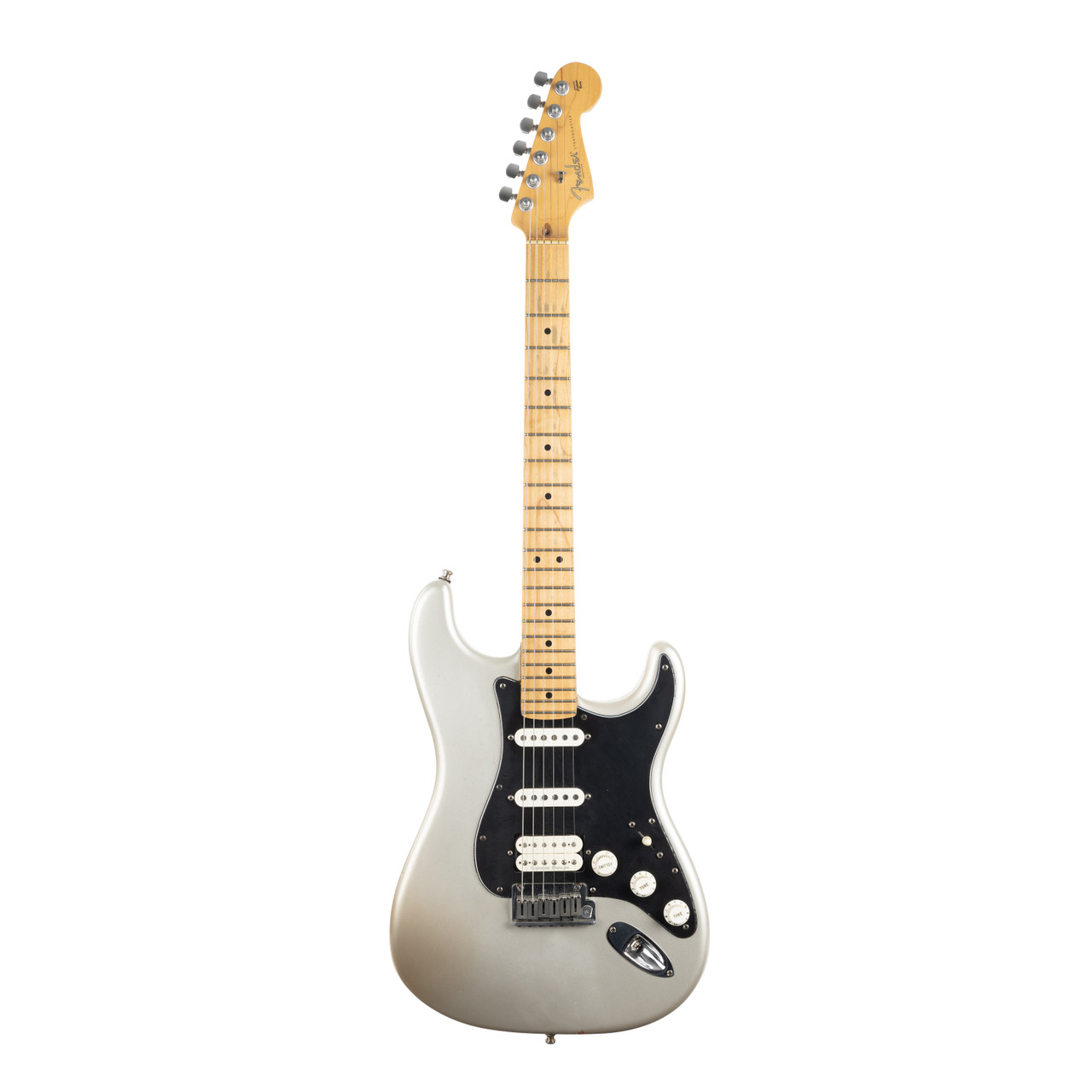 Used Fender American Fat Strat Texas Special Chrome Silver | Cream