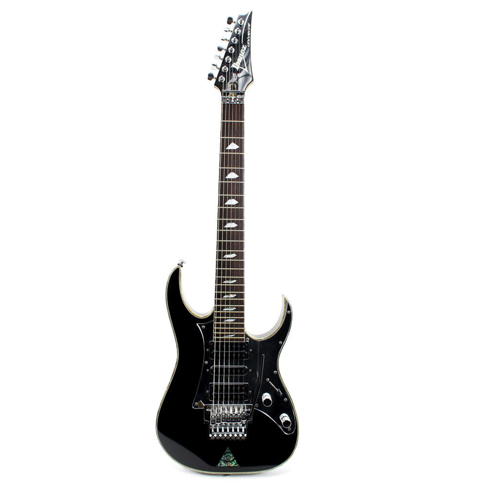 Used Ibanez Universe UV-777BK Electric Guitar in Black Finish