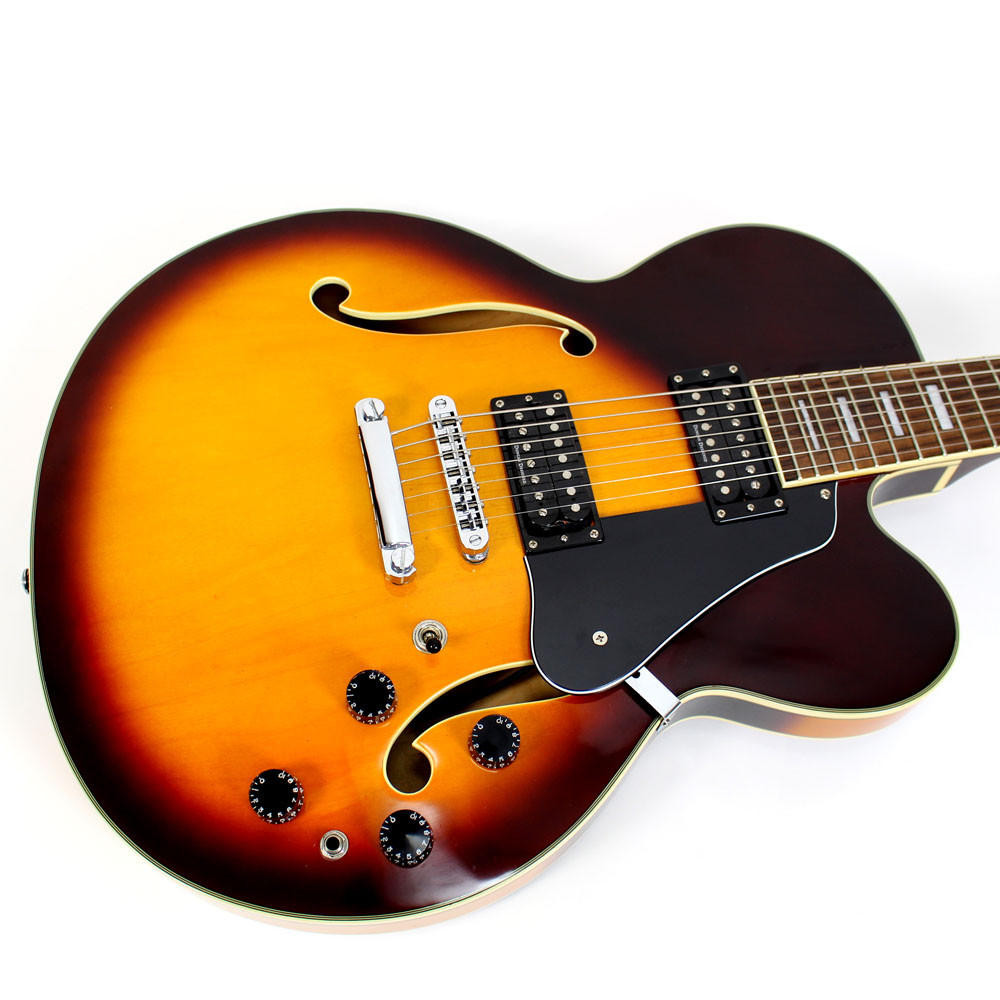 Used Schecter Diamond Series Jazz 7 Hollow Body Electric Guitar