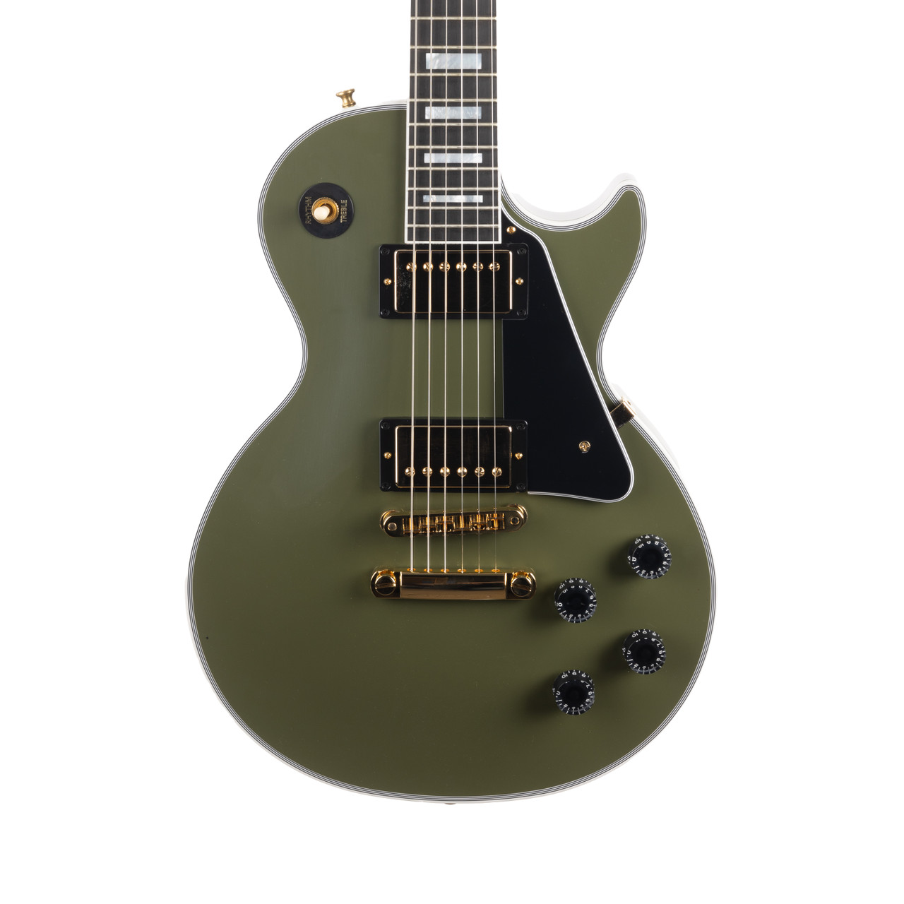 ダグ　Gibson Les Paul Custom VOS Gibson Custom Les Paul Custom VOS - Olive Drab | Cream City Music