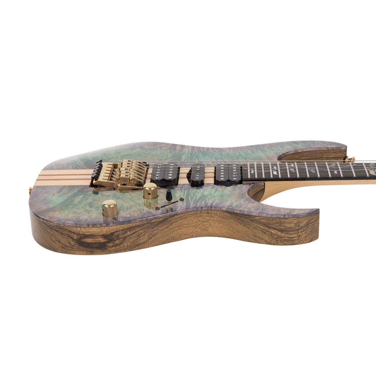 Ibanez Japan Custom Shop Visions IV2RG Burl Maple Top | Cream City