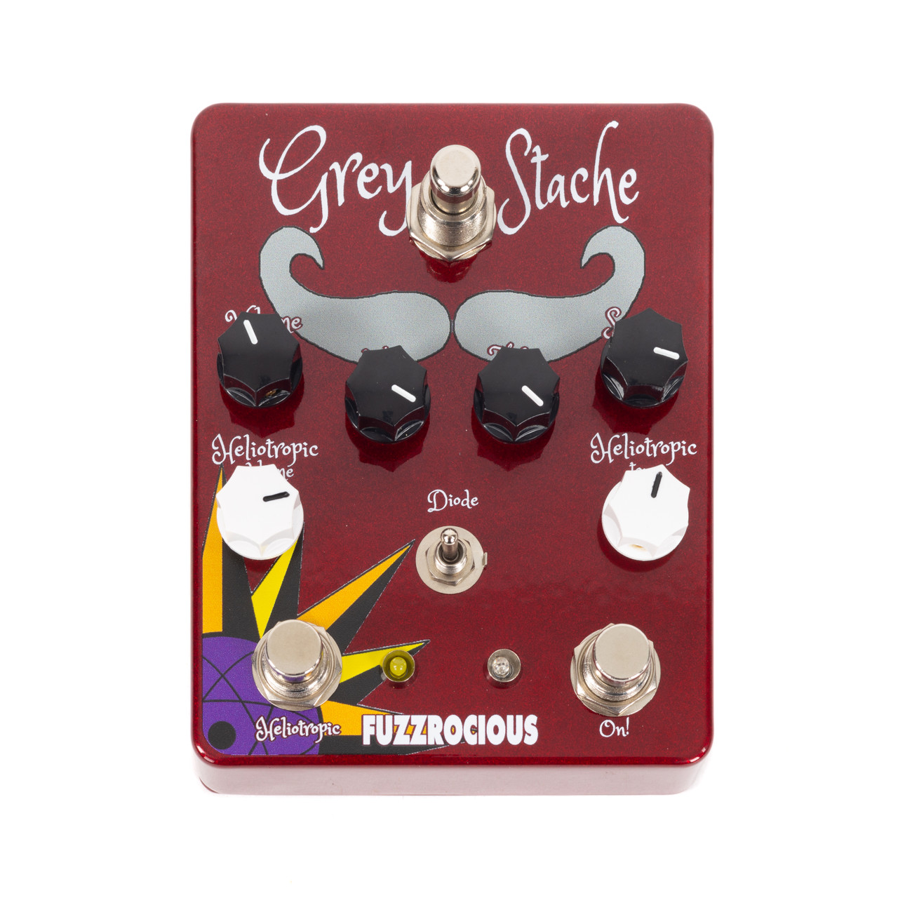 Fuzzrocious Grey Stache-Heliotropic Combo Fuzz Pedal | Cream City