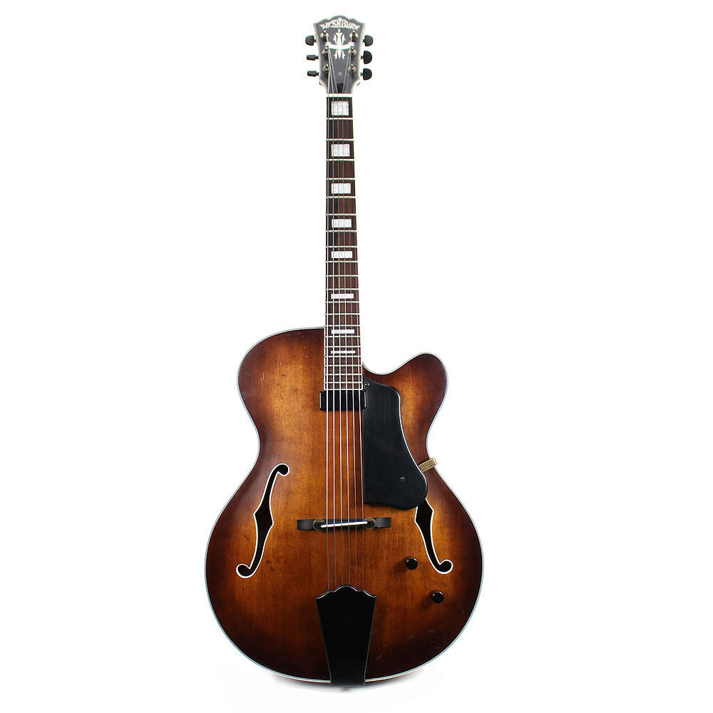Used Washburn J-600 Hollow Body Electric Jazz Guitar in Sunburst