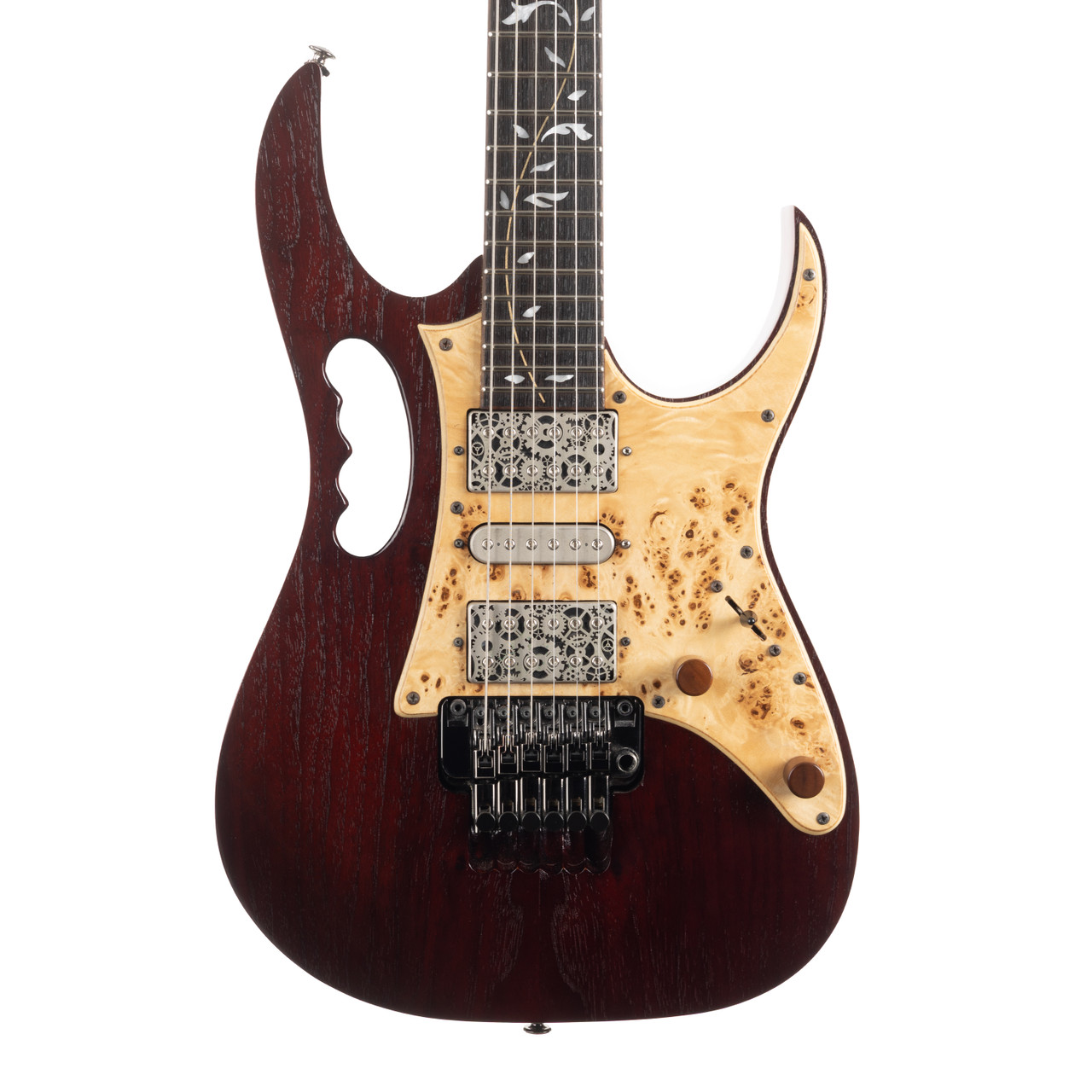 Used Ibanez JEM77WDP Steve Vai JEM Woody Charcoal Brown Low Gloss
