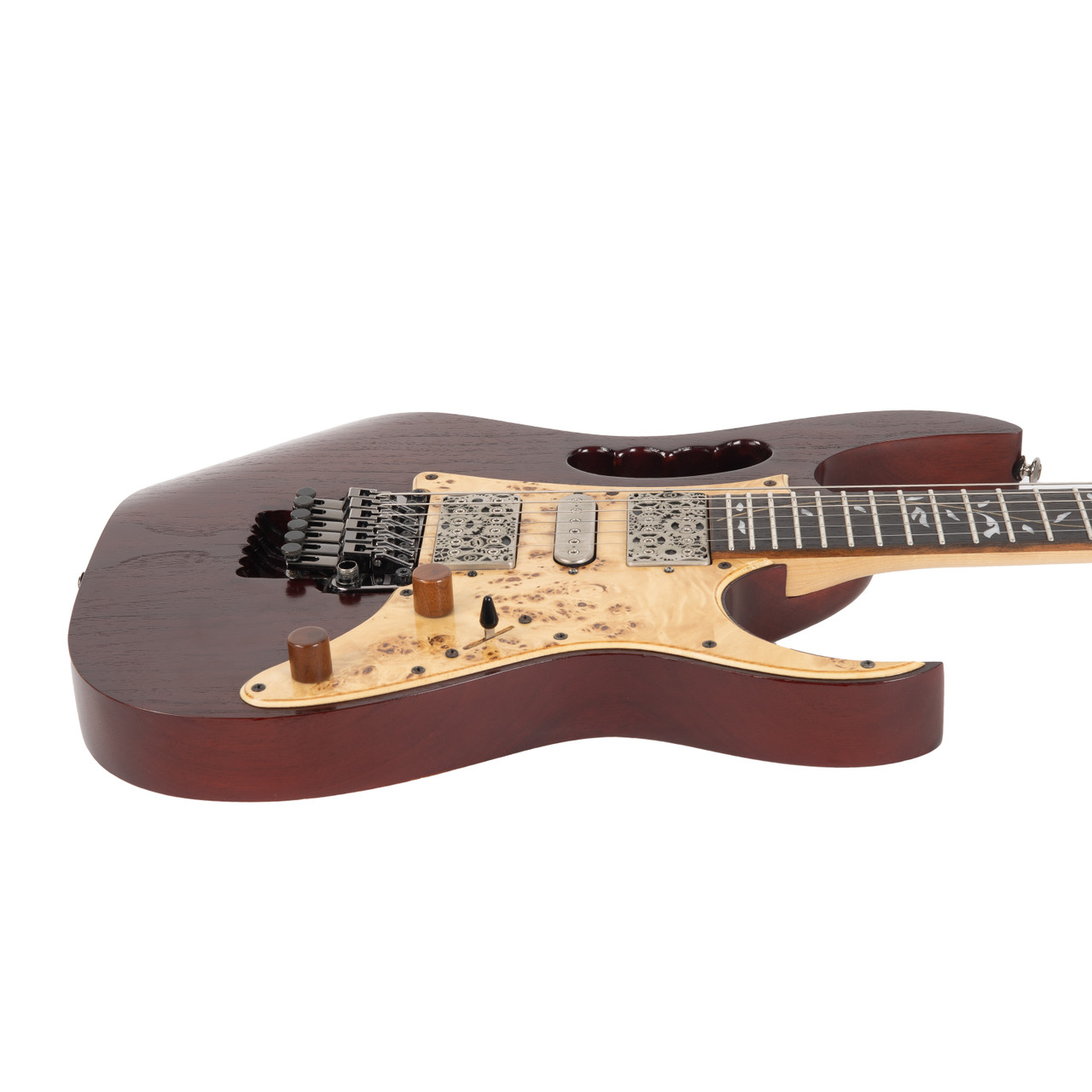 Used Ibanez JEM77WDP Steve Vai JEM Woody Charcoal Brown Low Gloss