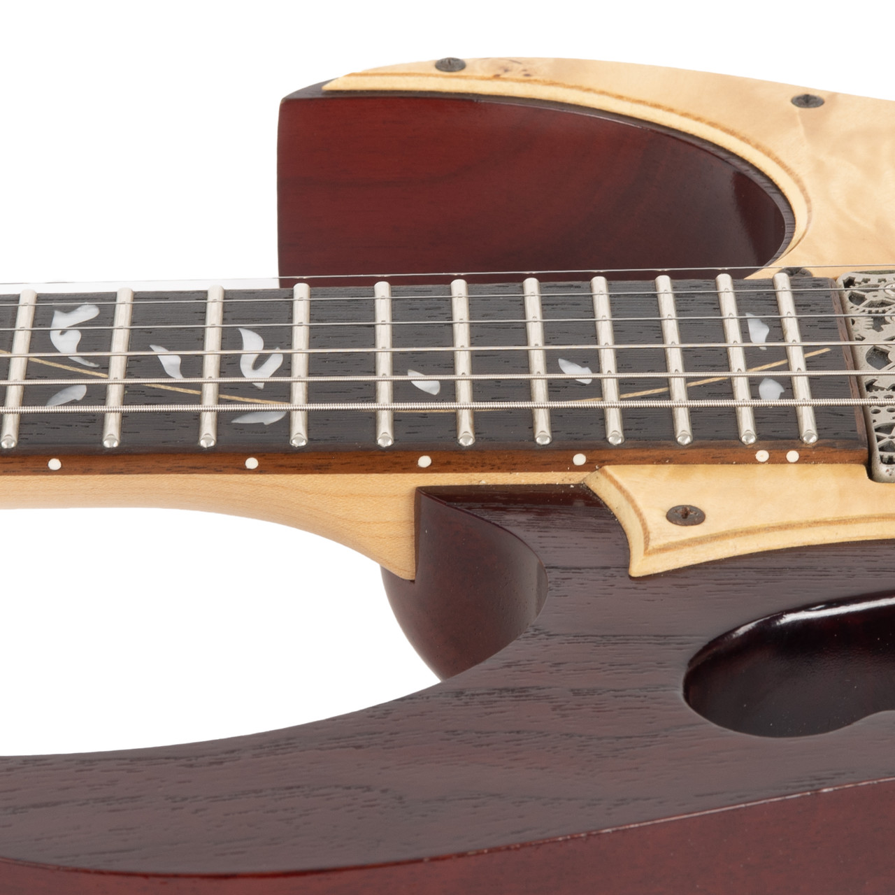 Used Ibanez JEM77WDP Steve Vai JEM Woody Charcoal Brown Low Gloss