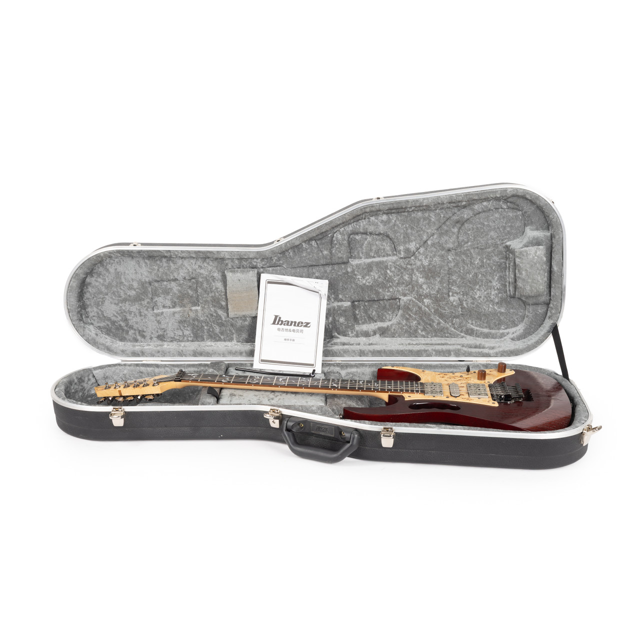 Used Ibanez JEM77WDP Steve Vai JEM Woody Charcoal Brown Low Gloss