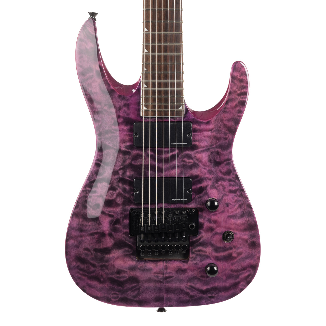 Used Jackson X Series Soloist SLATXSDQ3-7 7-String Trans Purple