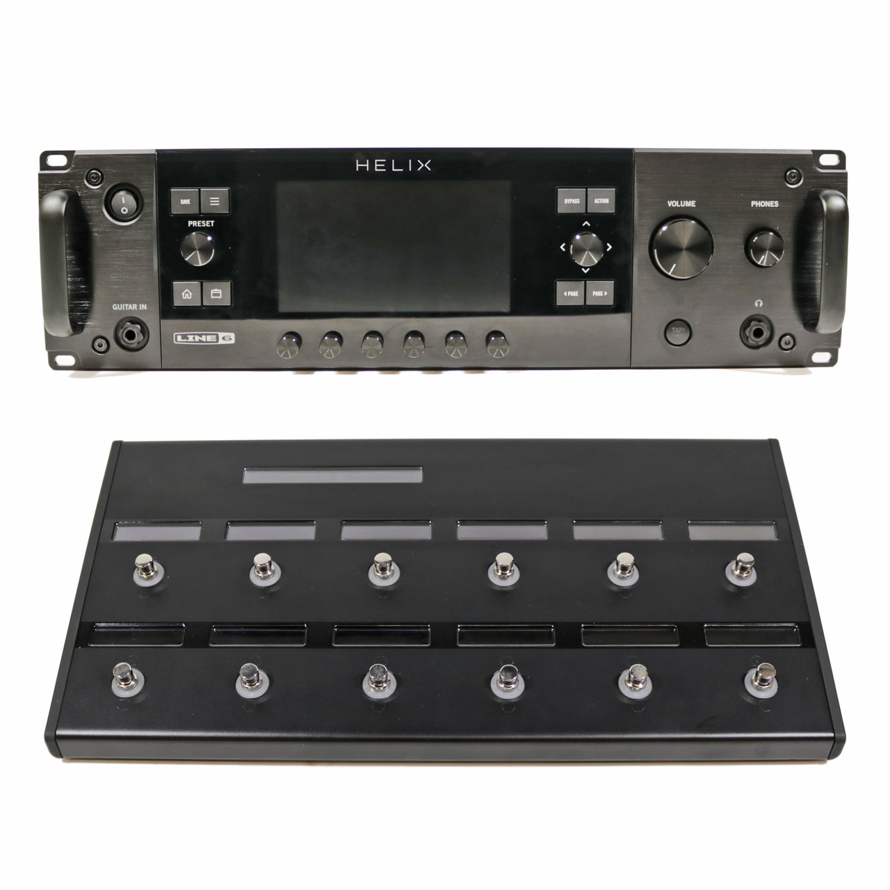 Used Line 6 Helix Rack Guitar Processor & Helix Control Floor