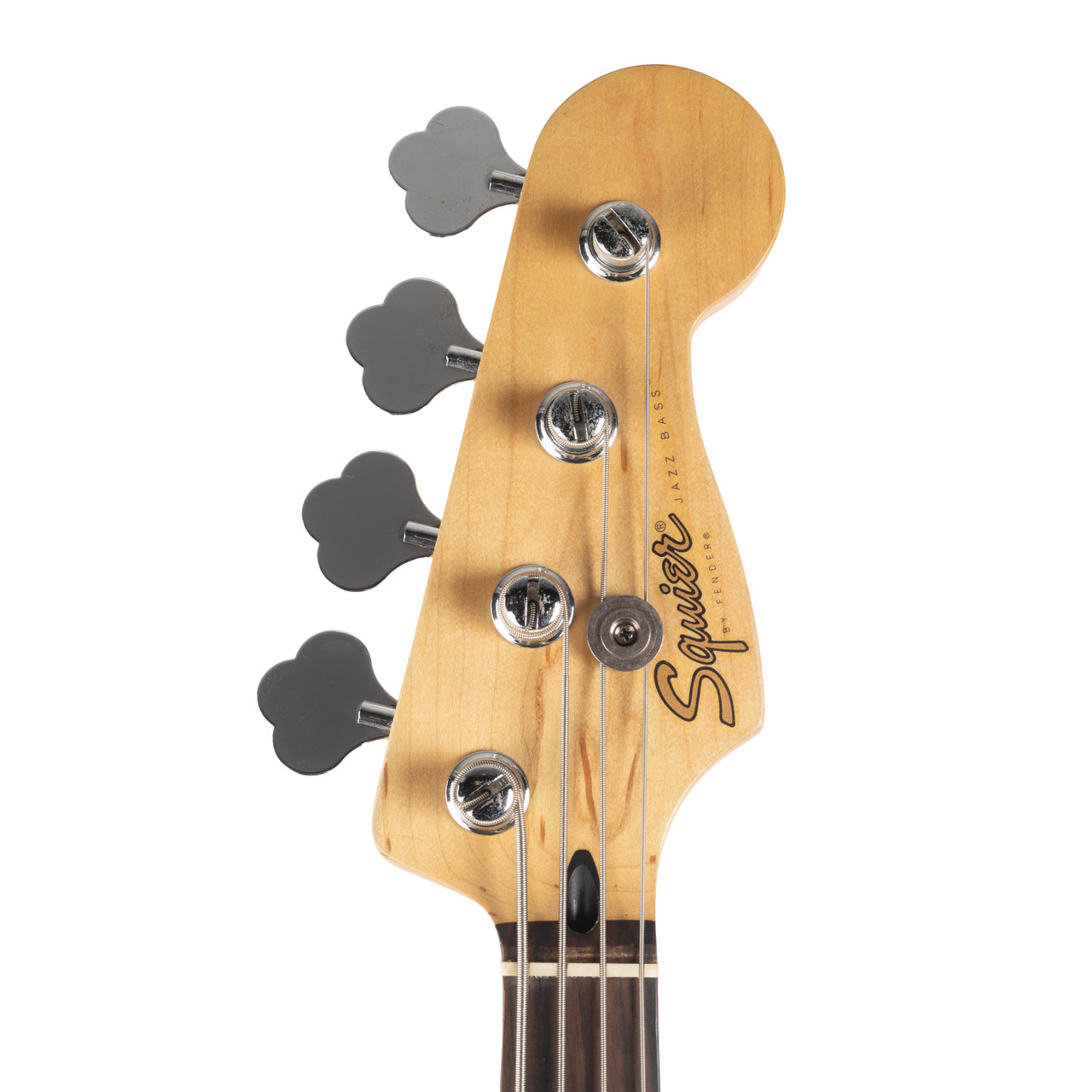 Used Fender Squier Jazz Bass MIM Black 1998 - Cream City Music