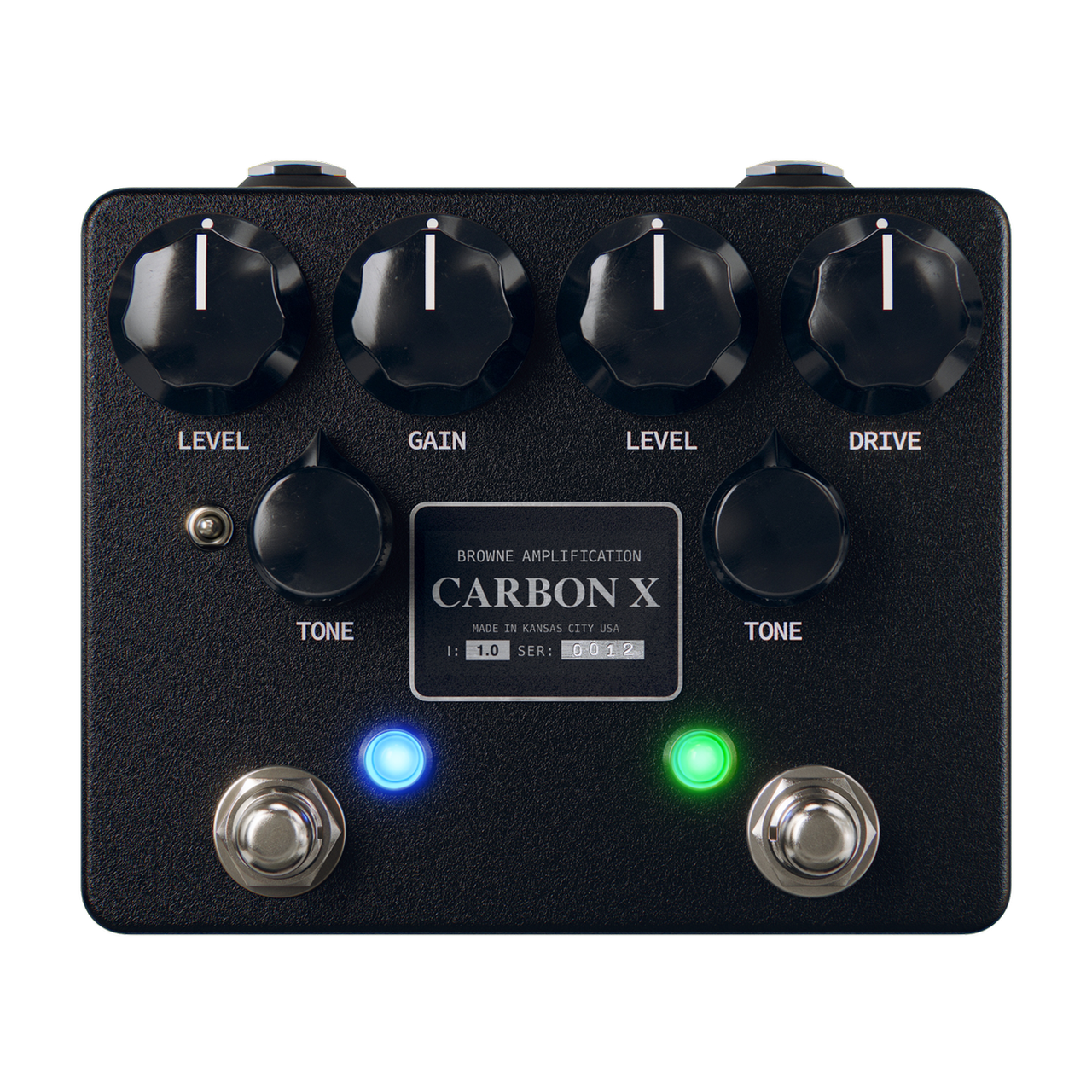 ギター BROWNE Carbon X Dual Overdrive Black Browne Amplification Carbon X Dual Overdrive Pedal - Black | Cream