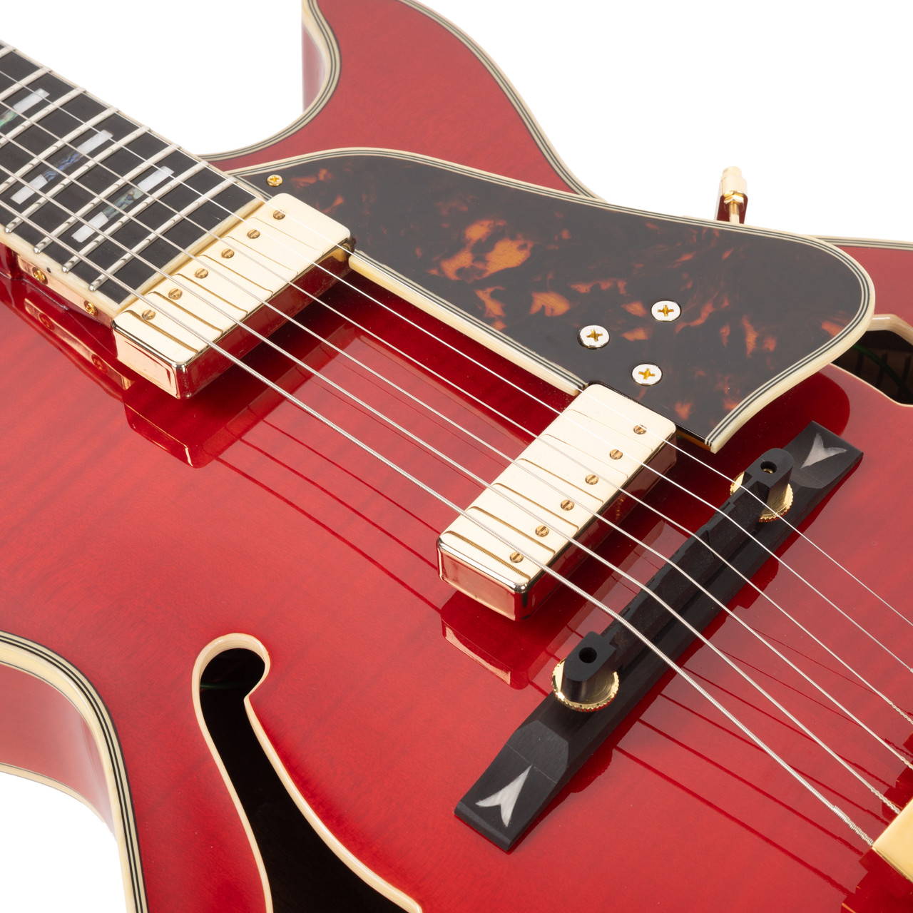 Used Ibanez GB10SEFM George Benson Sapphire Red 2022 - Cream City