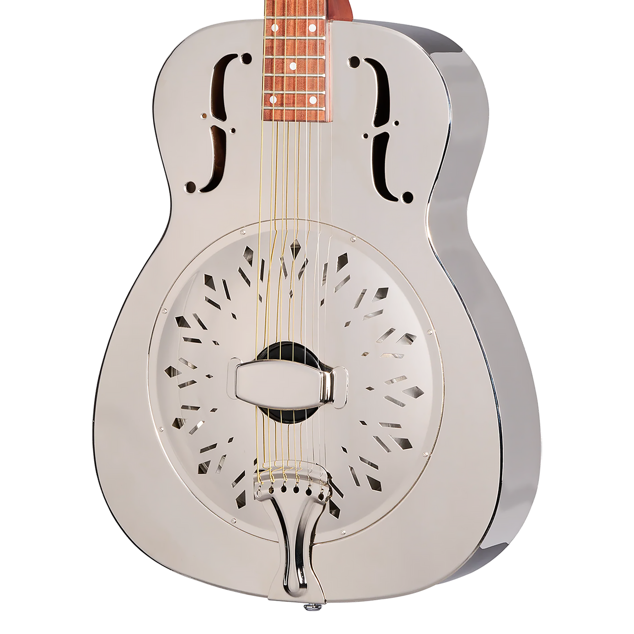 Epiphone Dobro Hound Dog M-14 Metal Body - Nickel - Cream City Music