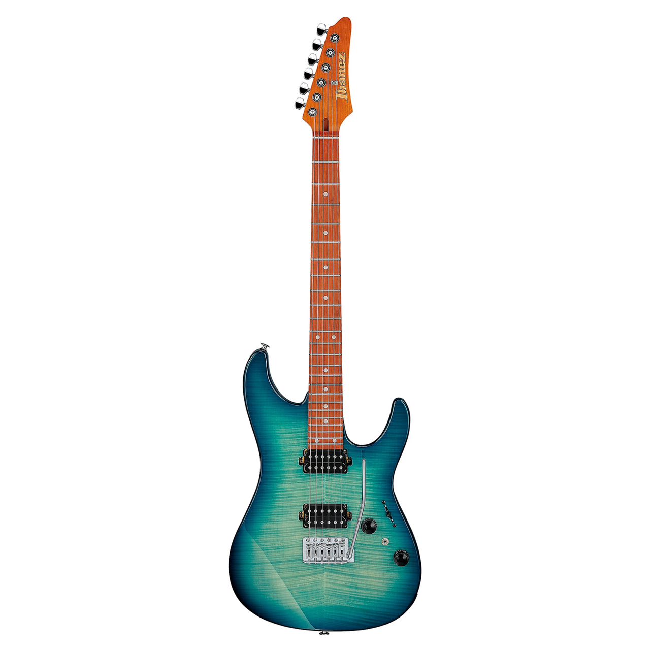 Ibanez AZ24S1F Standard Electric - Transparent Turquoise Burst