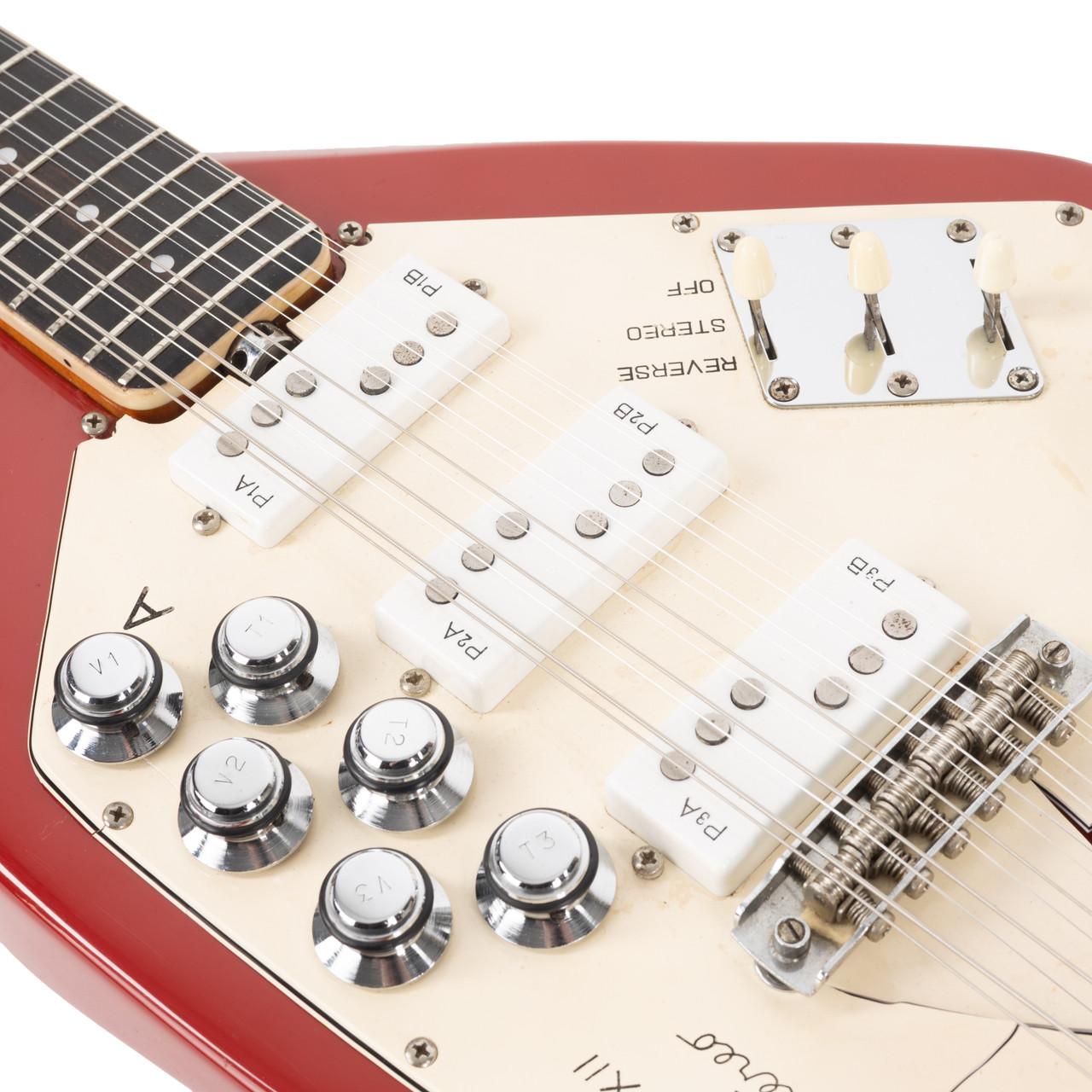 Vintage Vox Phantom XII Stereo 12-String Red 1960's | Cream City Music