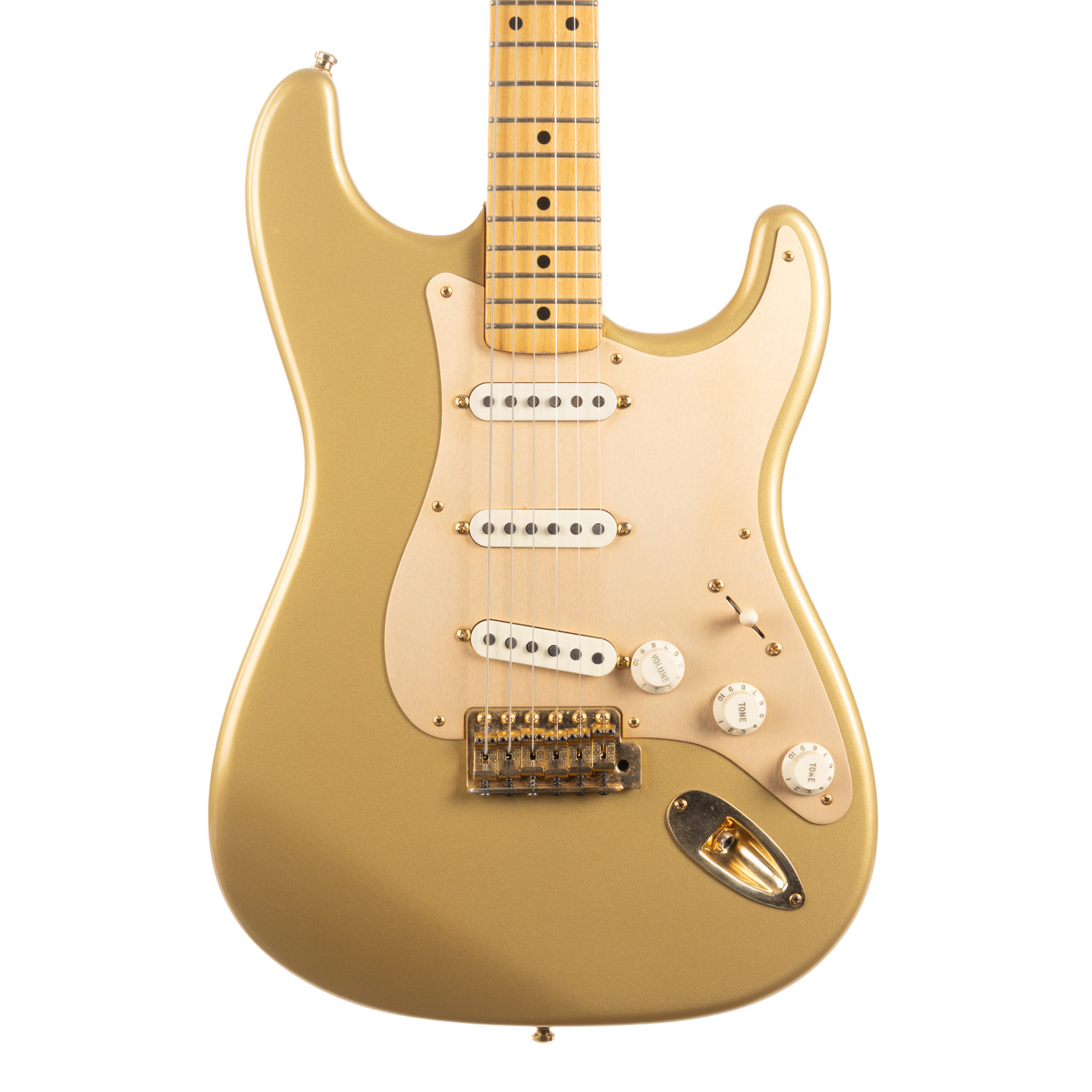 Used Fender 50th Anniversary Stratocaster Aztec Gold 2004 - Cream