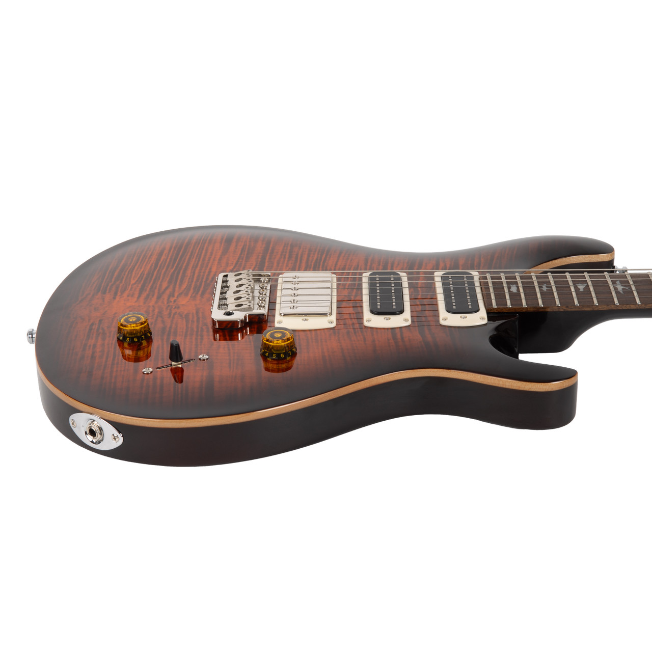 Used PRS SE Studio Orange Tiger Smokeburst 2024 - Cream City Music