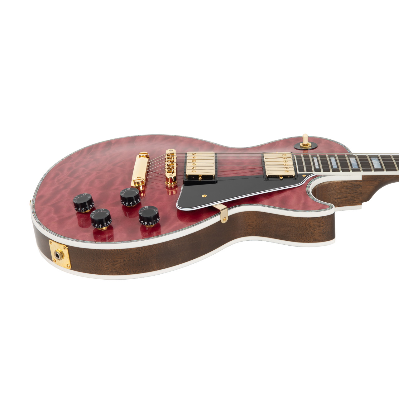 Gibson Custom Les Paul Custom 5A Quilt Top VOS - Chablis Pink