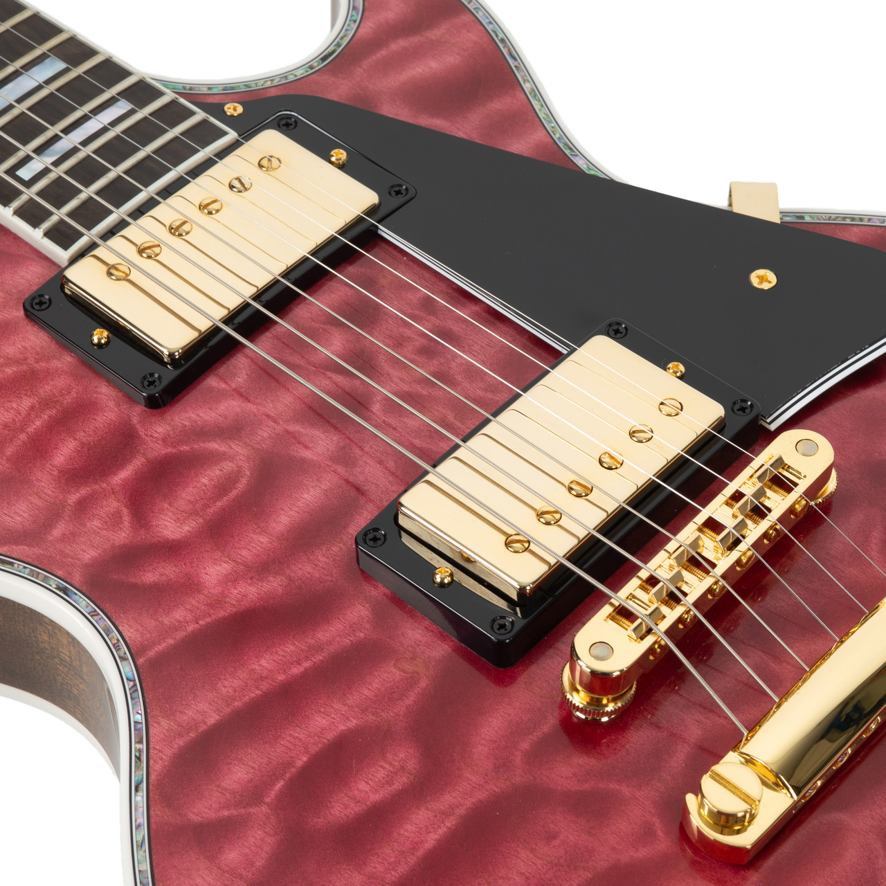 Gibson Custom Les Paul Custom 5A Quilt Top VOS - Chablis Pink