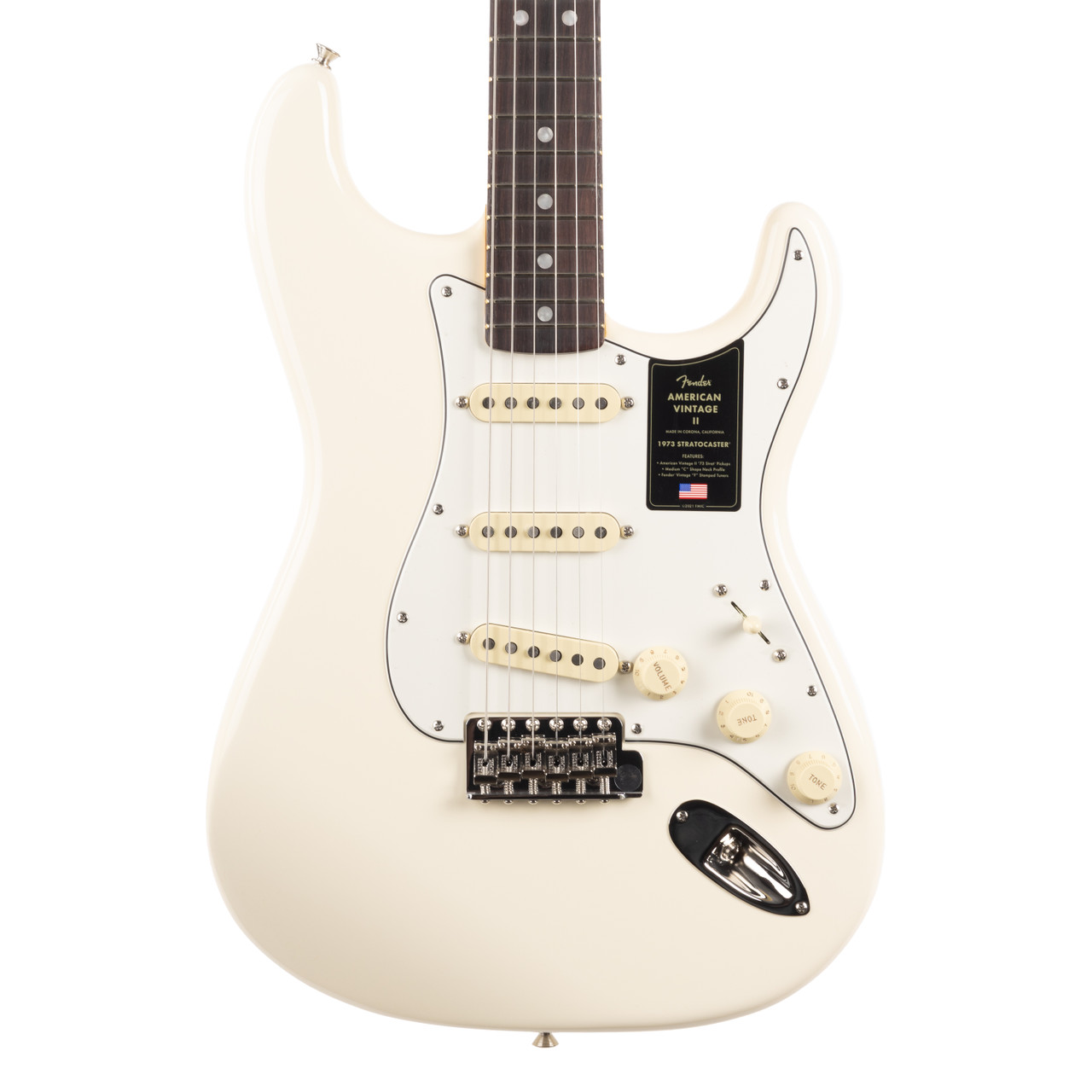 Fender American Vintage II 1973 Stratocaster Maple - Olympic White