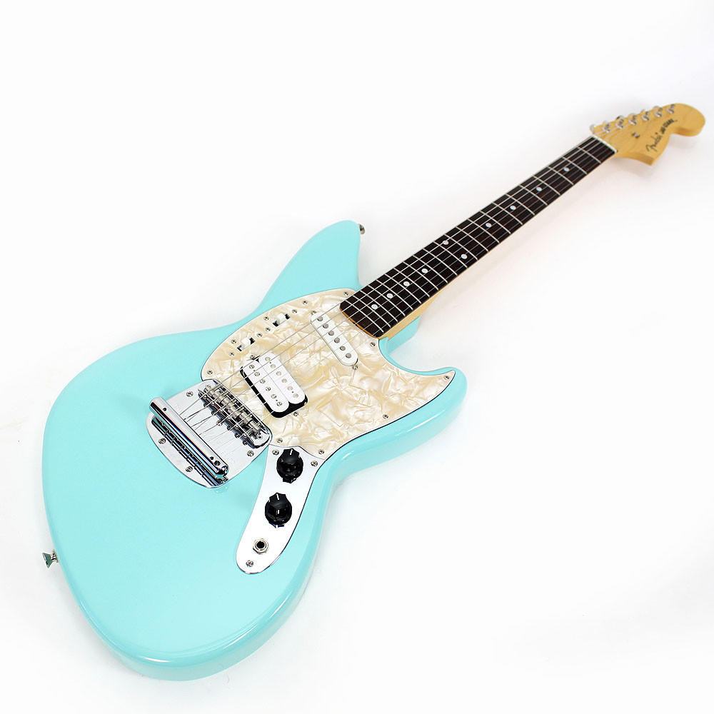 1996 Fender Jag-Stang Electric Guitar Sonic Blue Finish | Cream