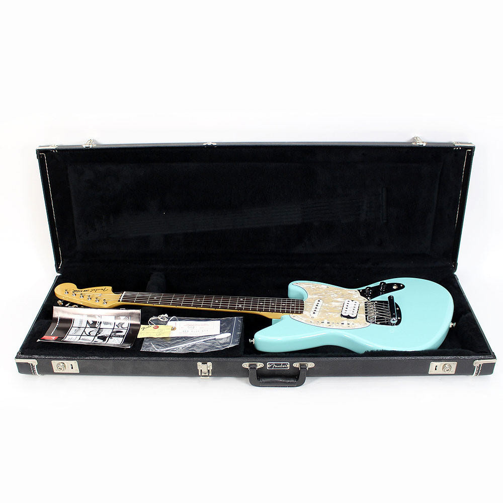 1996 Fender Jag-Stang Electric Guitar Sonic Blue Finish | Cream
