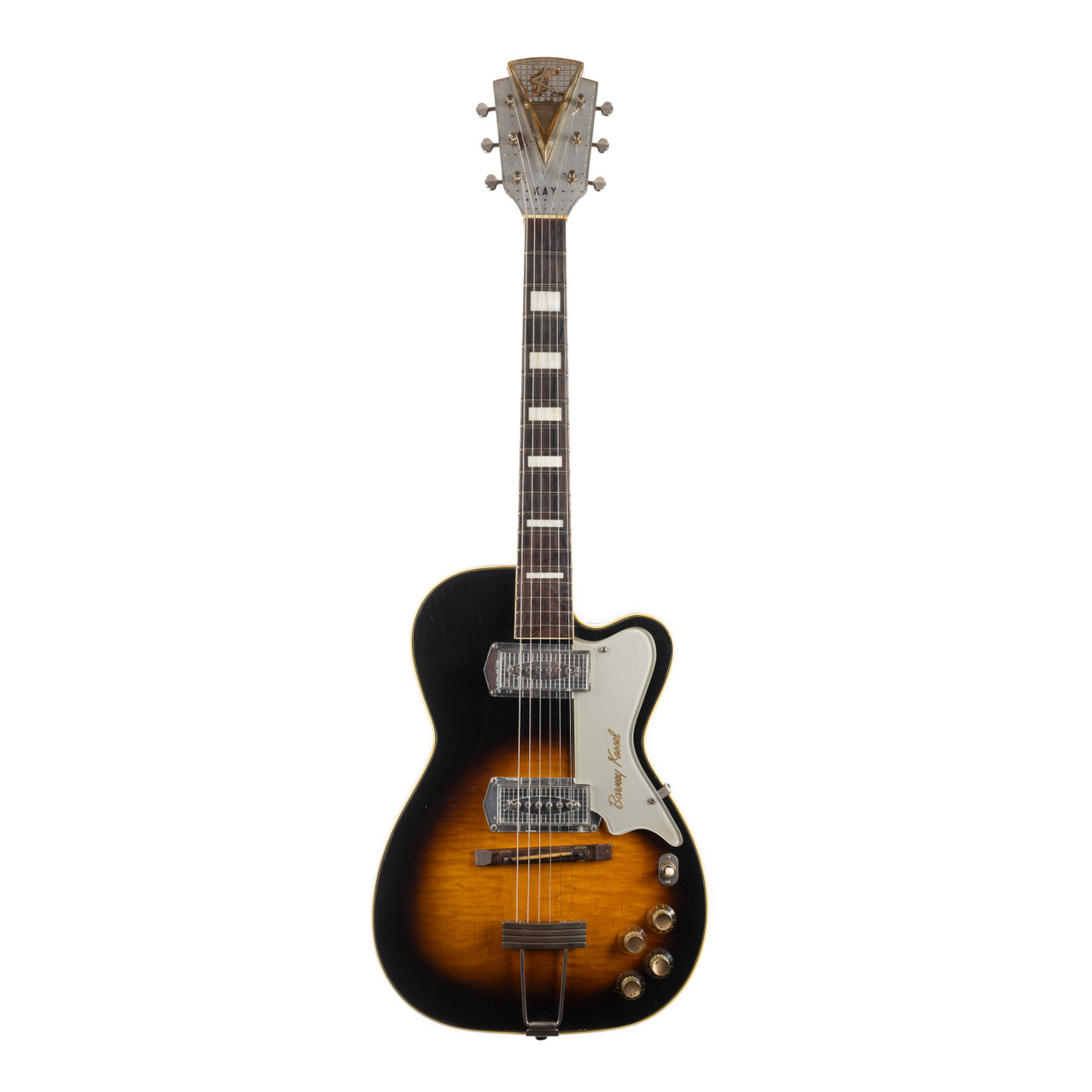 Vintage Kay K1700 Barney Kessel Pro Sunburst 1957 - Cream City Music
