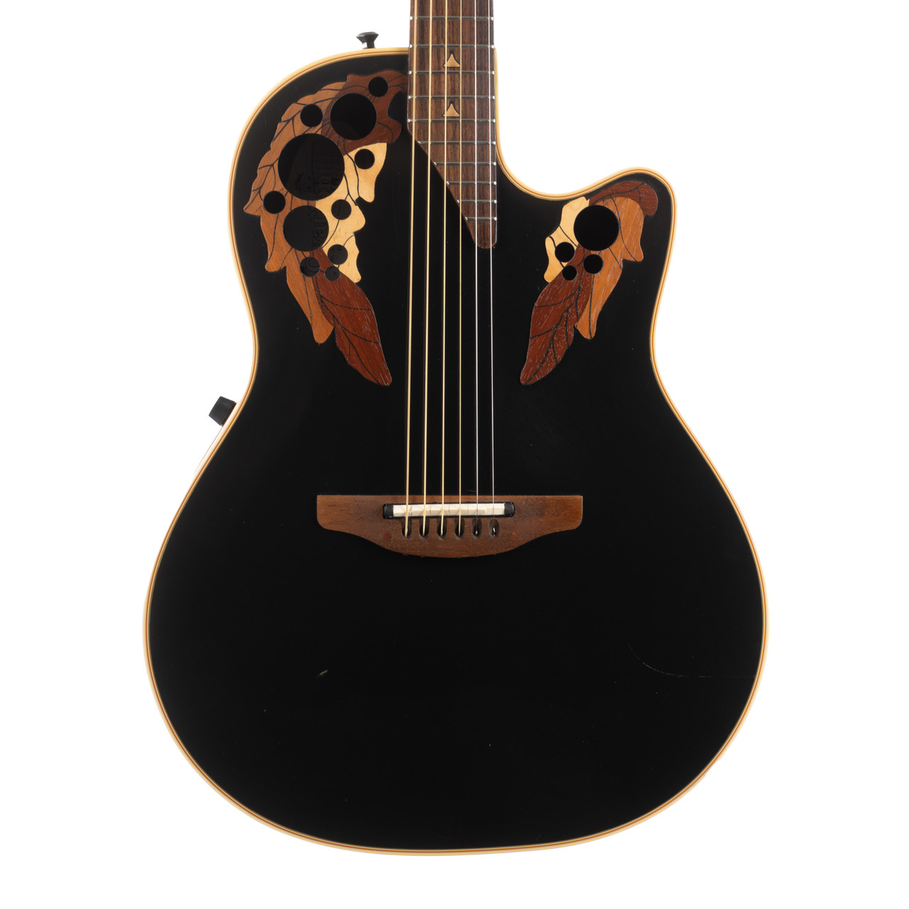 Ovation 1768 ELite エレアコ　ジャンク Vintage Ovation 1768 Elite Black 1990 - Cream City Music