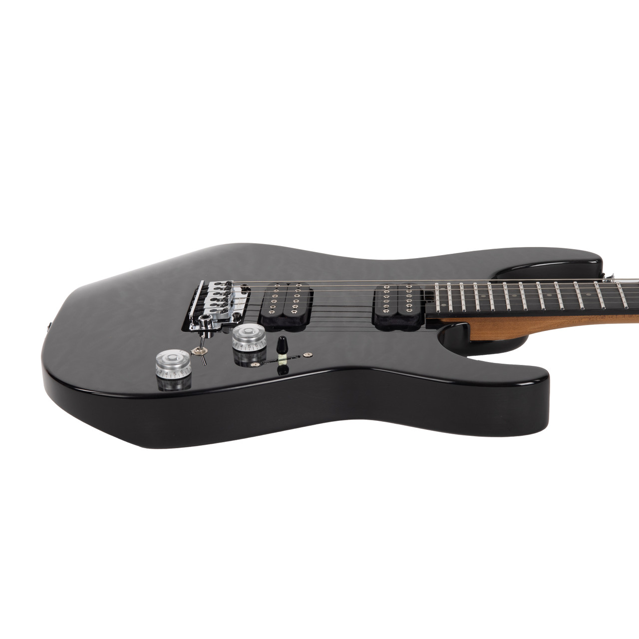 Charvel Pro-Mod Plus DK24 HH 2PT EB QM - Midnight Ocean - Cream