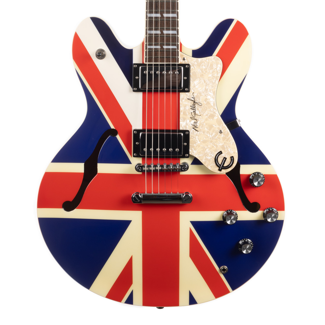 Used Epiphone Noel Gallagher Supernova Union Jack 2001 - Cream